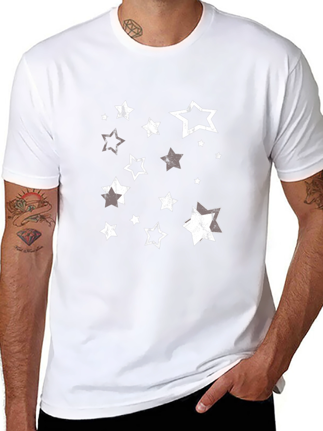 Starry Night Graphic Tee - Soft Cotton