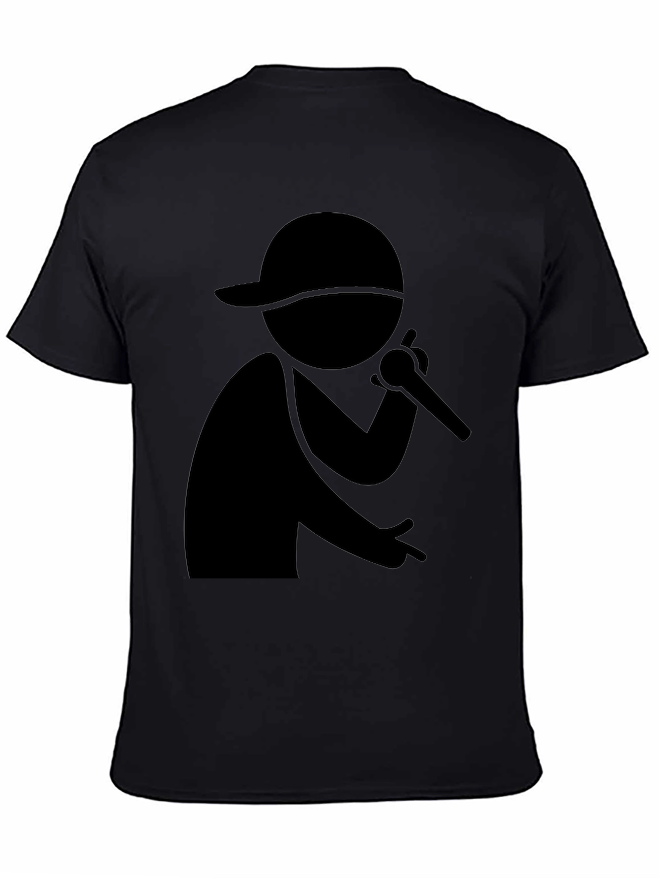 Rapper Silhouette Black T-Shirt