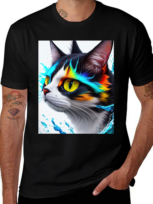 Rainbow Cat T-Shirt - Unique Graphic Tee