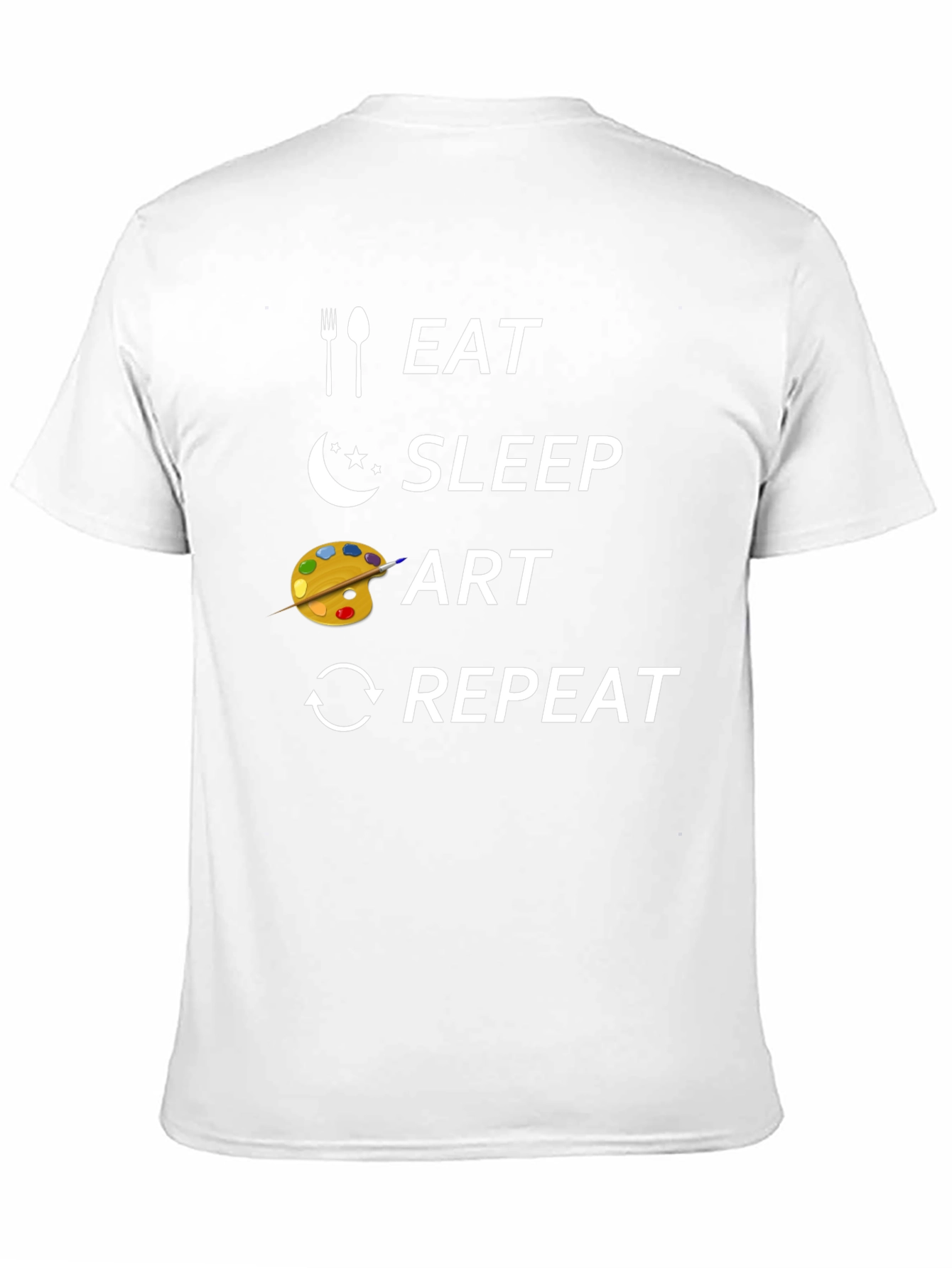 Eat Sleep Art Repeat Graphic T-Shirt