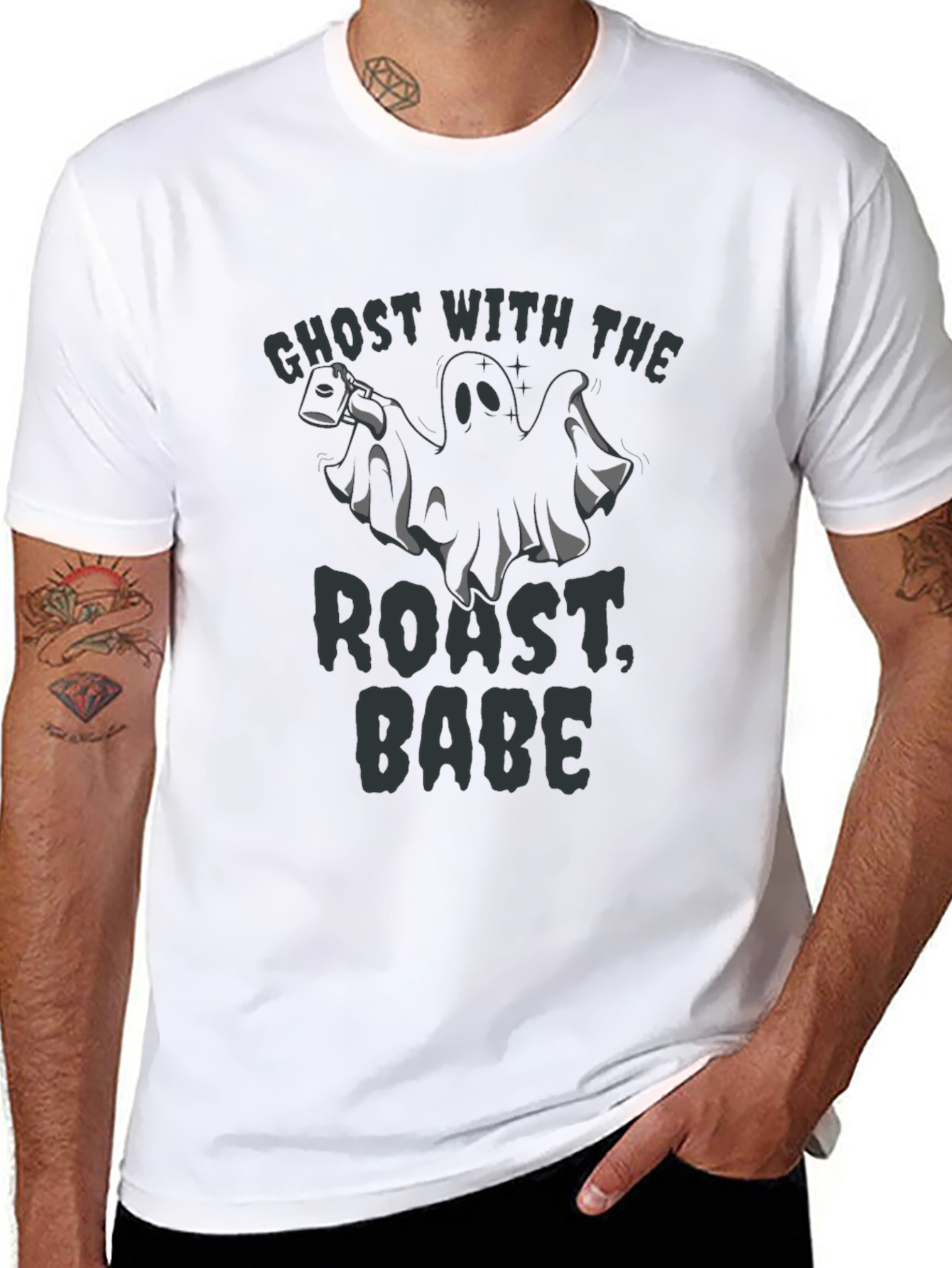 Ghost with Roast Babe Graphic Tee