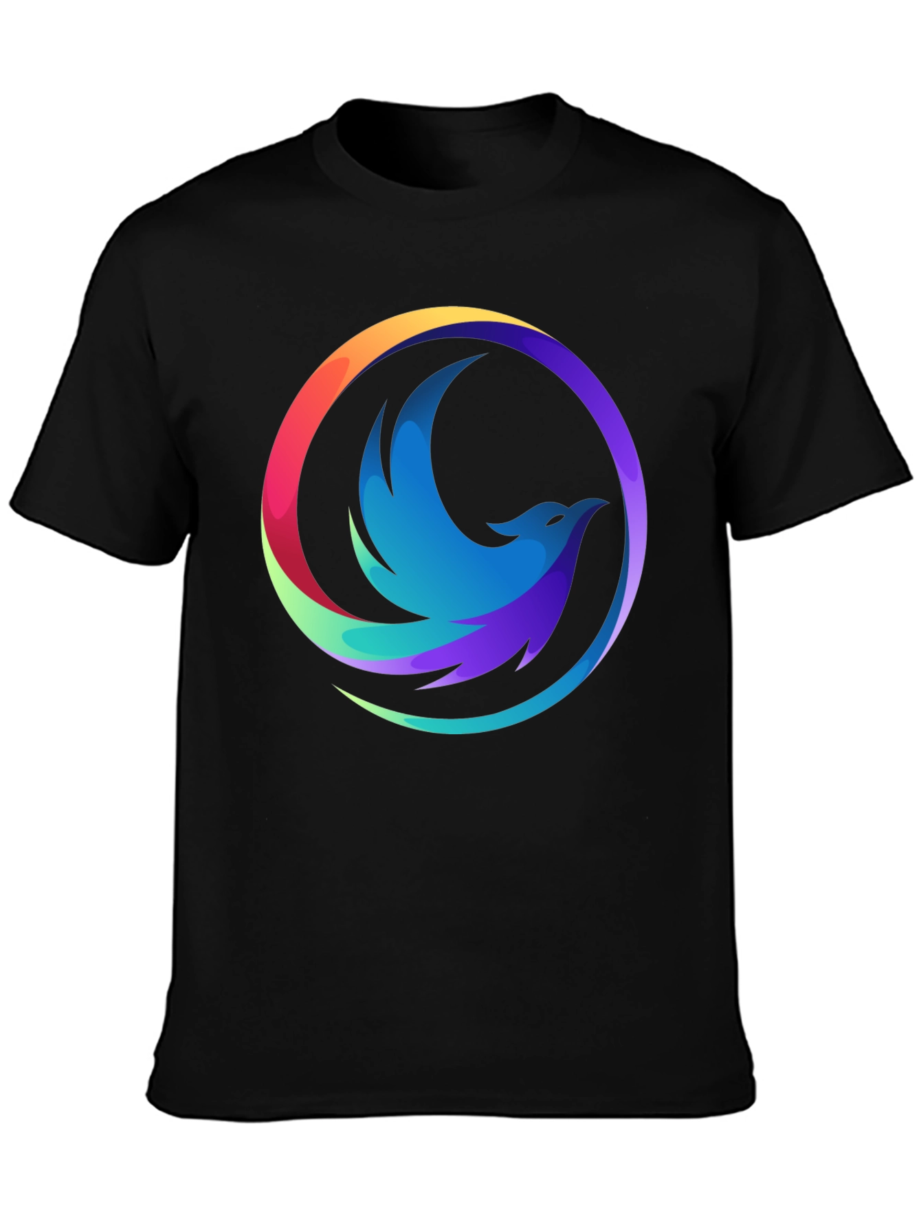 Phoenix Graphic Black T-Shirt - Cool Design