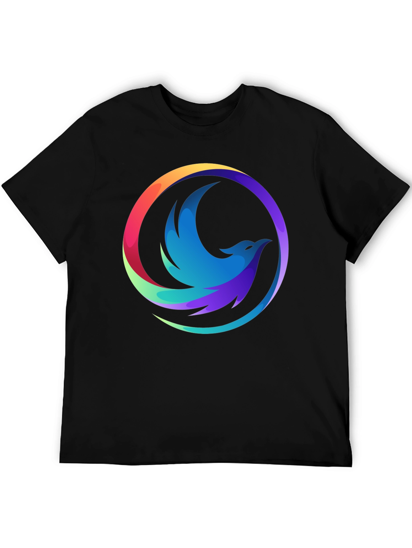Phoenix Graphic Black T-Shirt - Cool Design