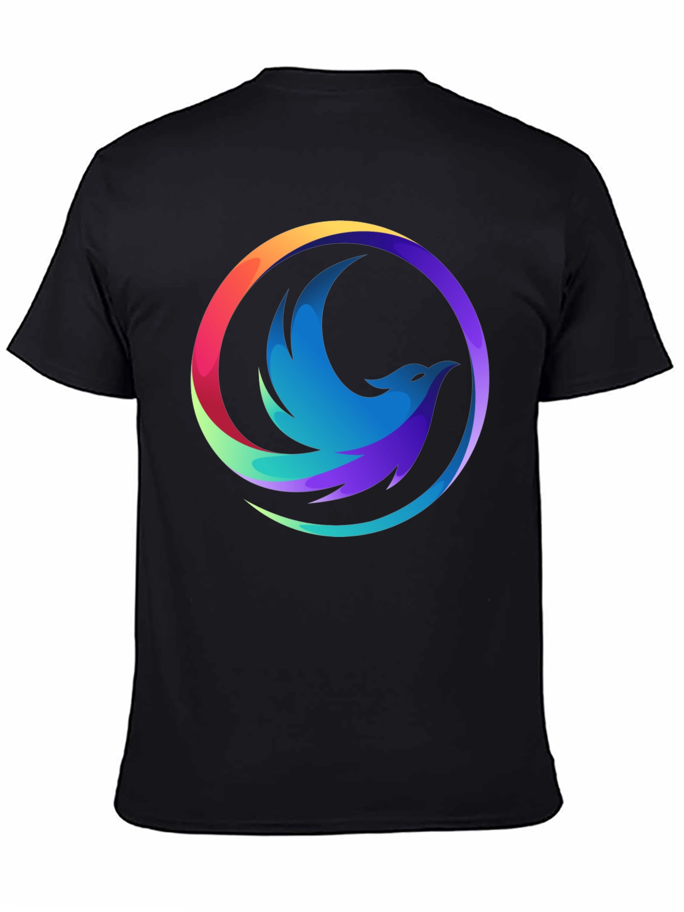 Phoenix Graphic Black T-Shirt - Cool Design