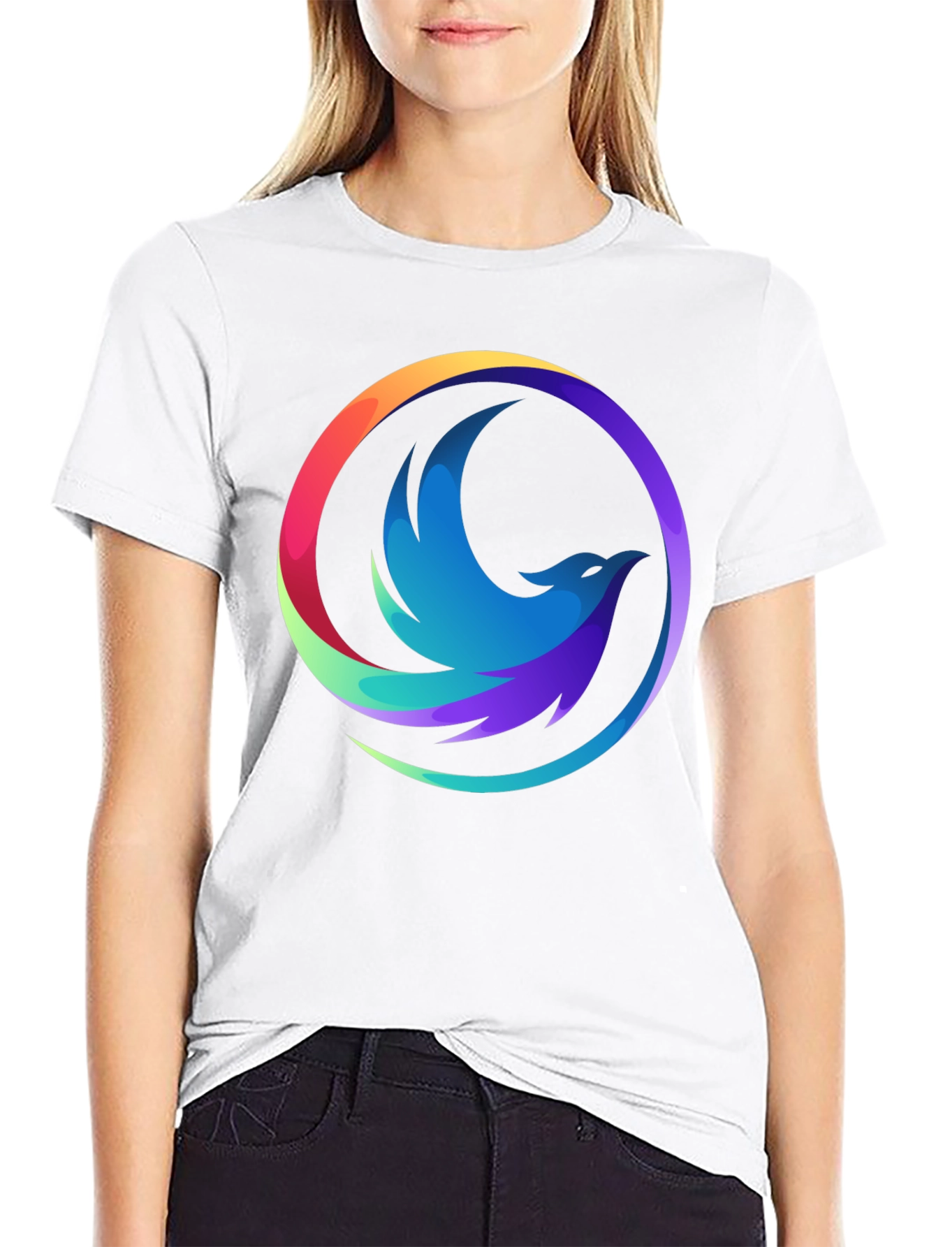 Phoenix Graphic Black T-Shirt - Cool Design
