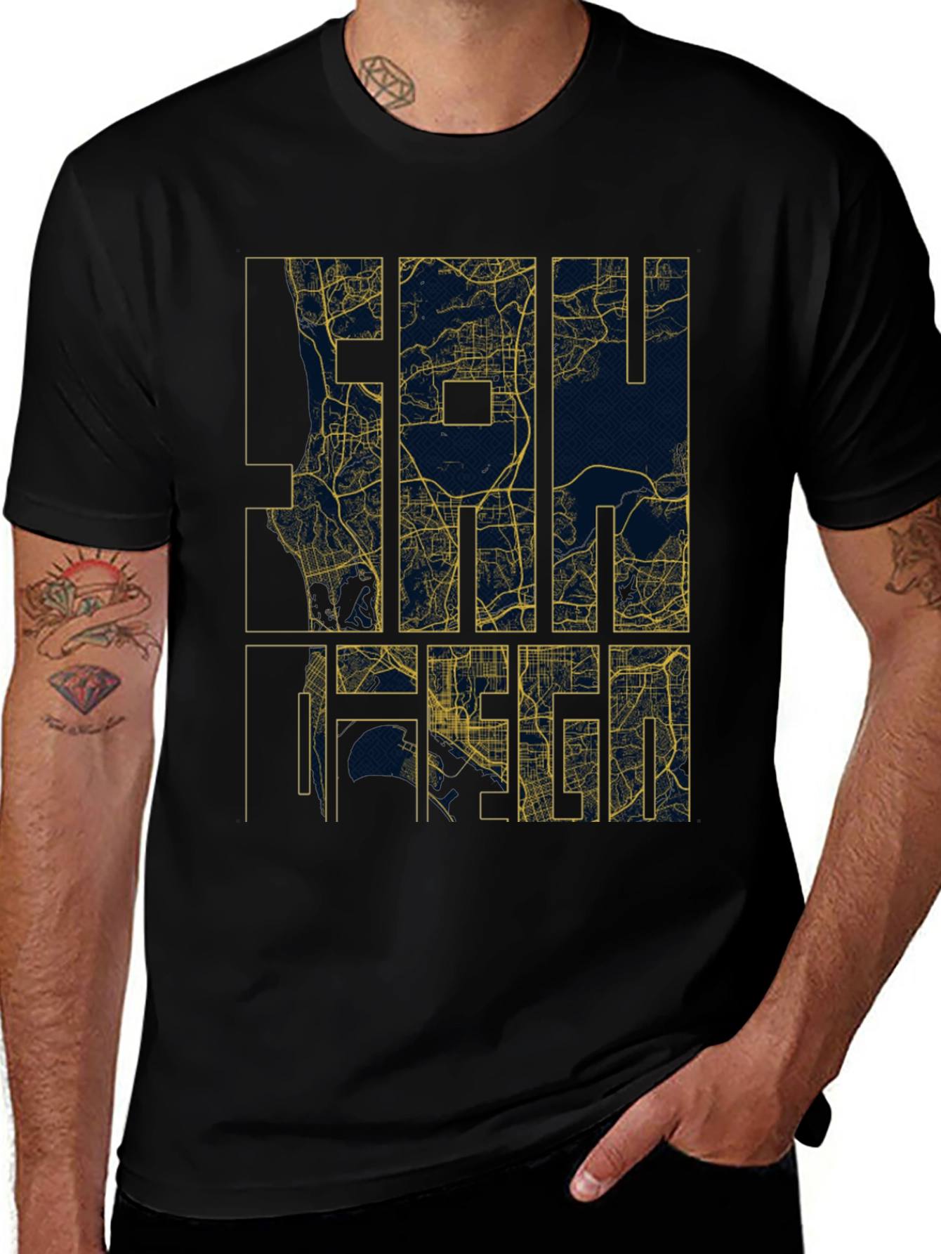 City Map Graphic Tee - Modern Streetwear