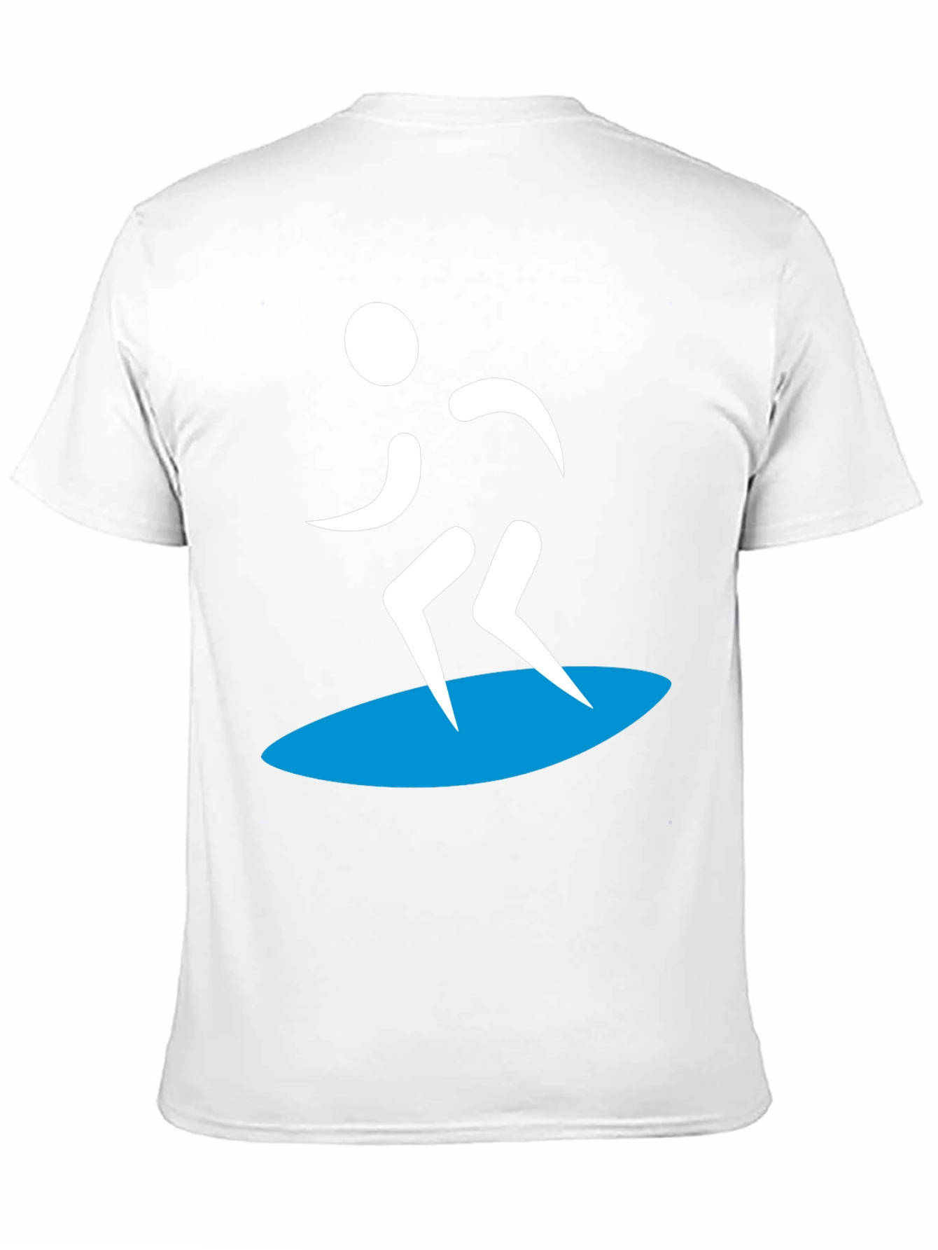 Surfer Silhouette Graphic Tee - Black