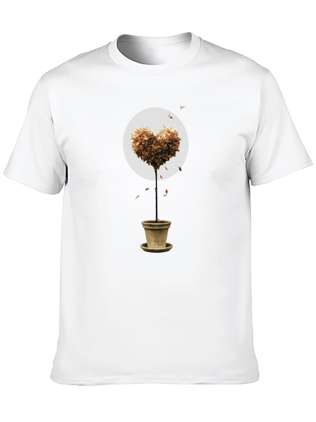 Heart Tree Graphic Tee - Trendy Stylish Top