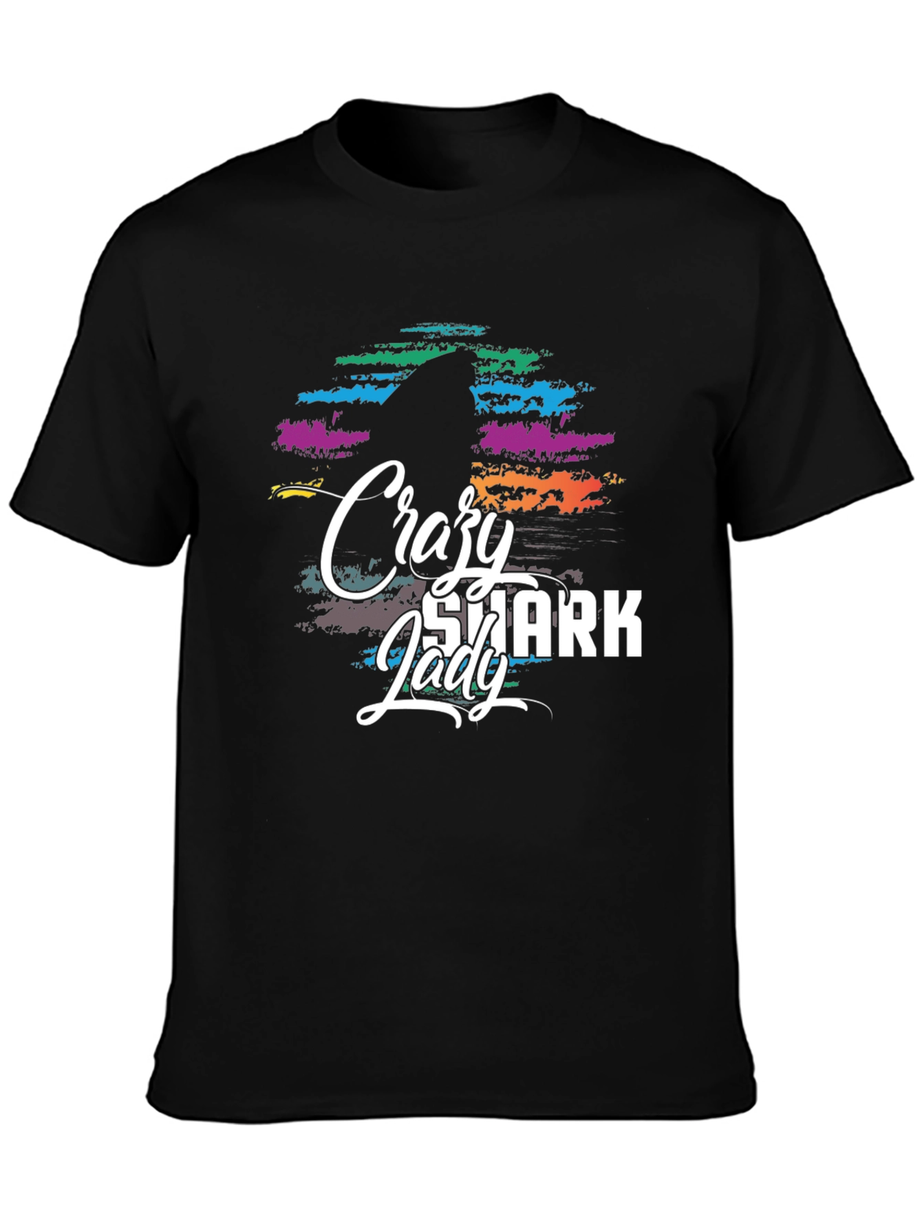Crazy Shark Lady Graphic Tee - Unisex