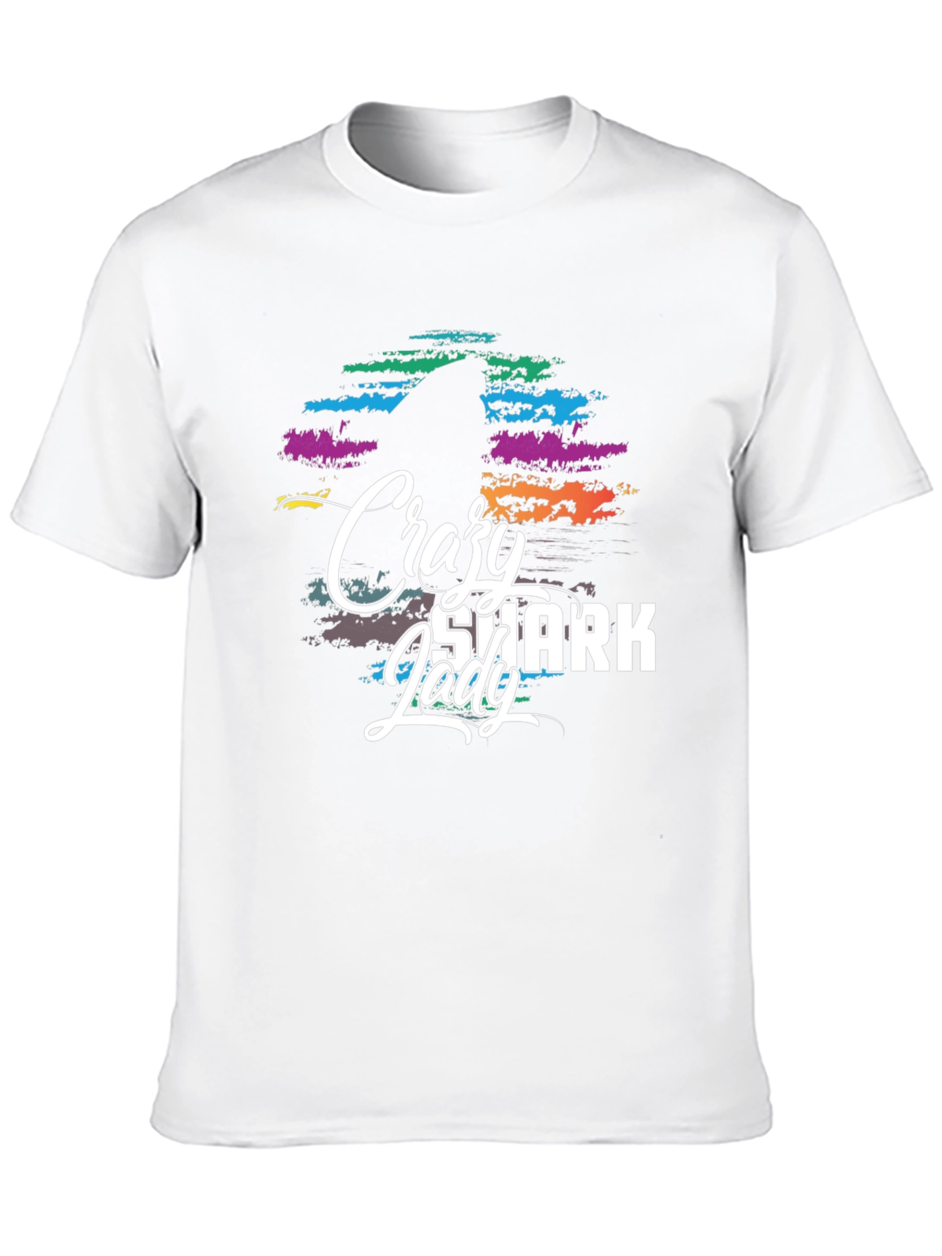 Crazy Shark Lady Graphic Tee - Unisex