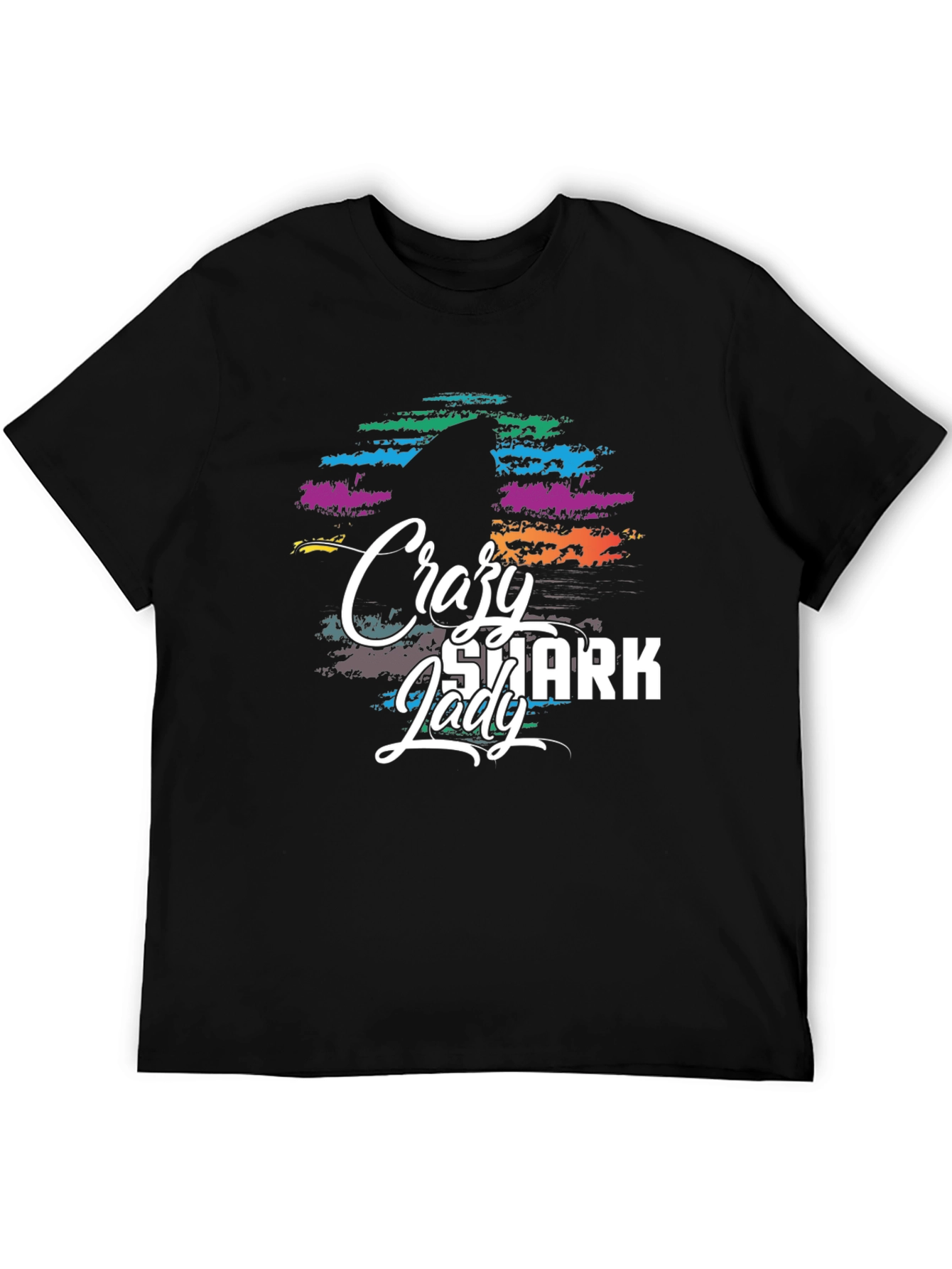 Crazy Shark Lady Graphic Tee - Unisex