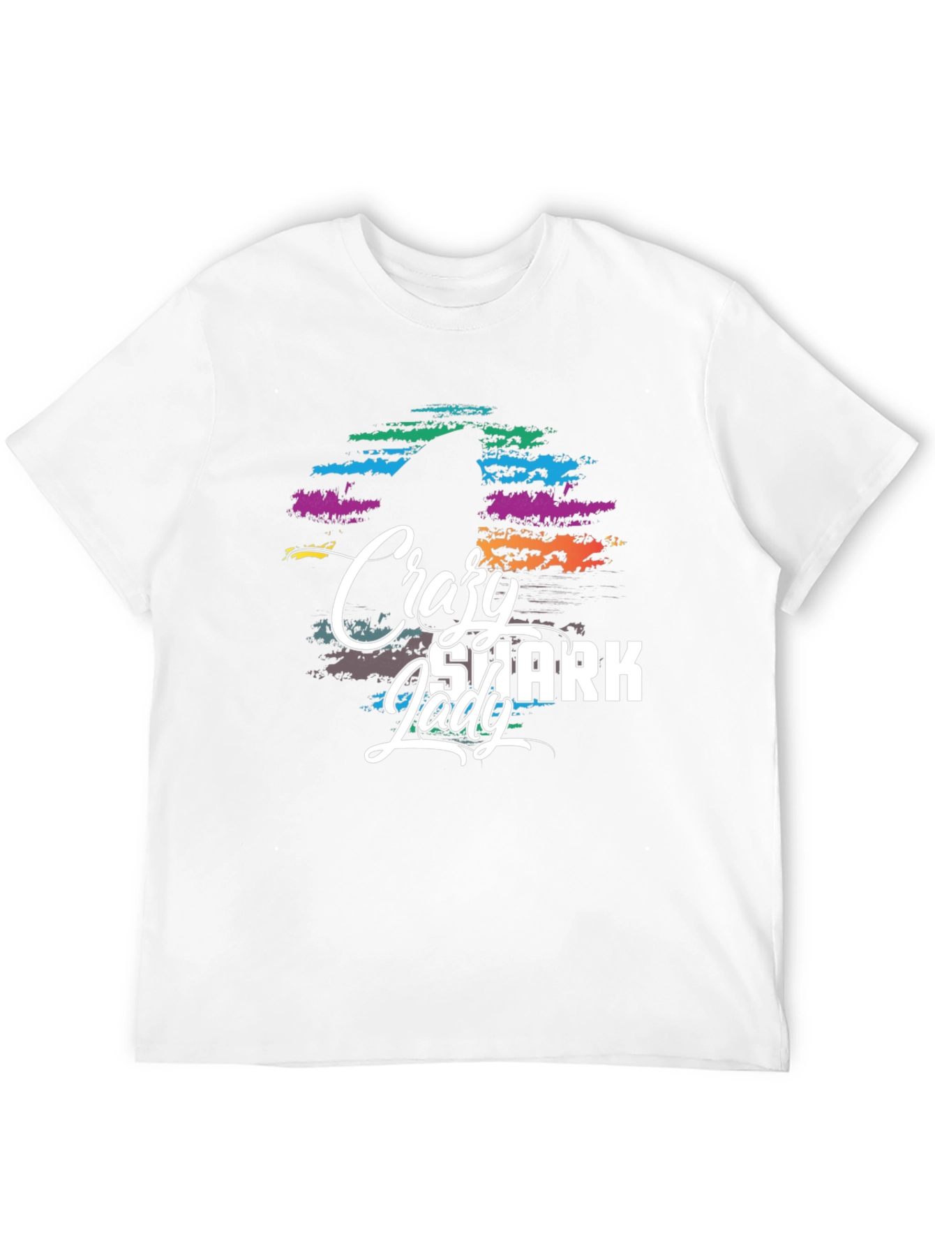 Crazy Shark Lady Graphic Tee - Unisex