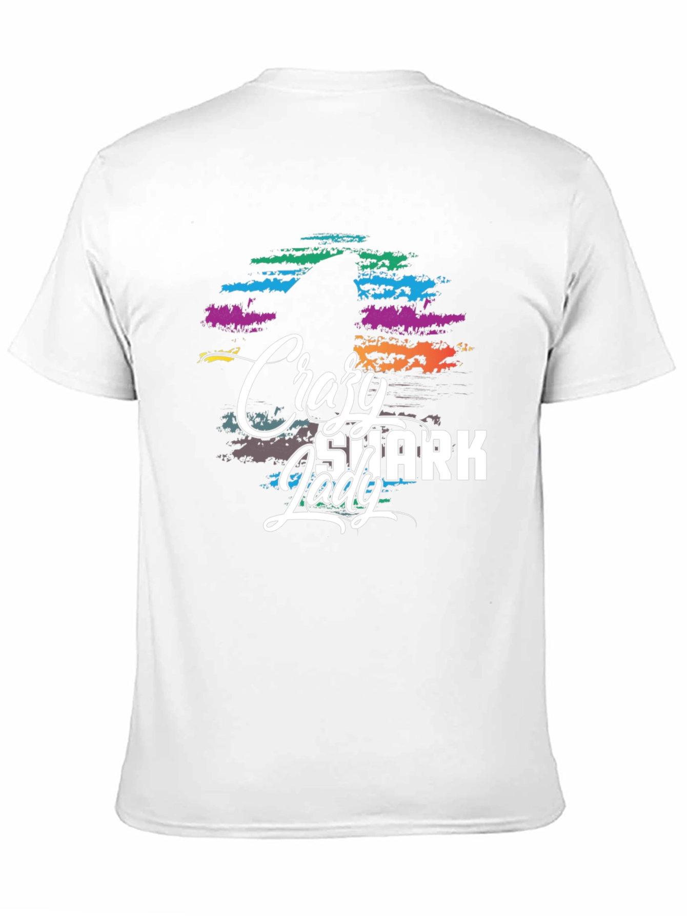 Crazy Shark Lady Graphic Tee - Unisex