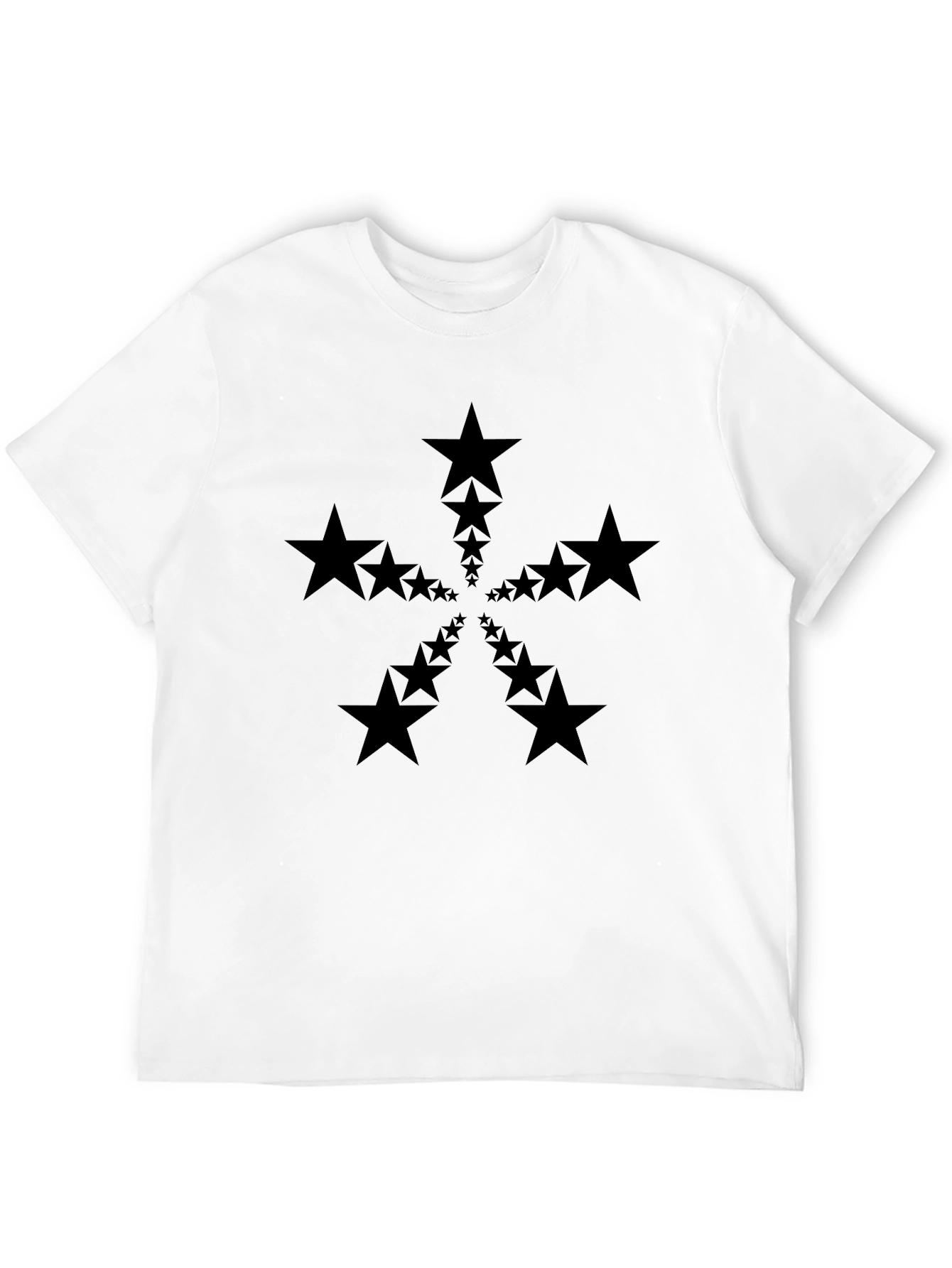 Starburst Black T-Shirt - Modern Graphic Tee