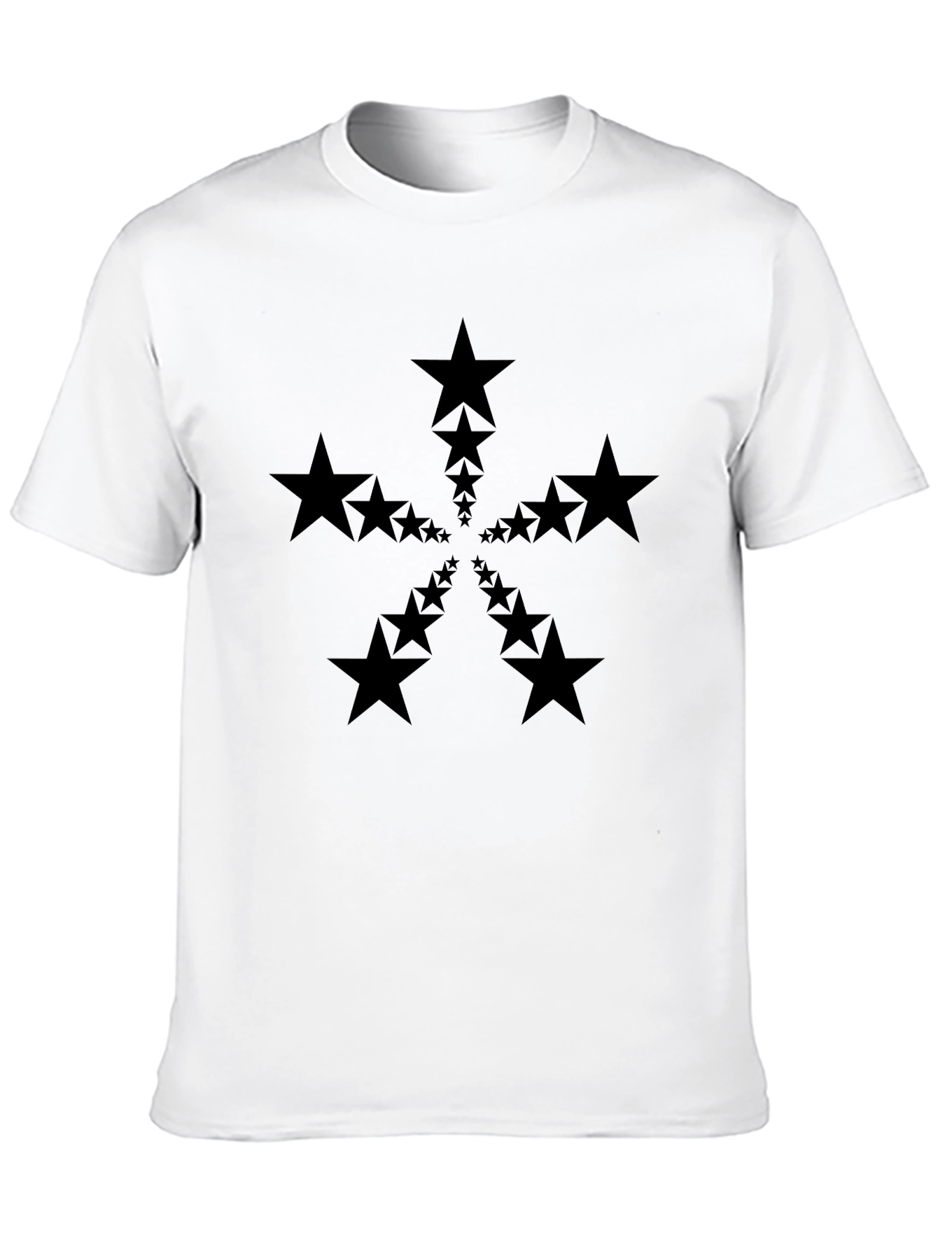 Starburst Black T-Shirt - Modern Graphic Tee