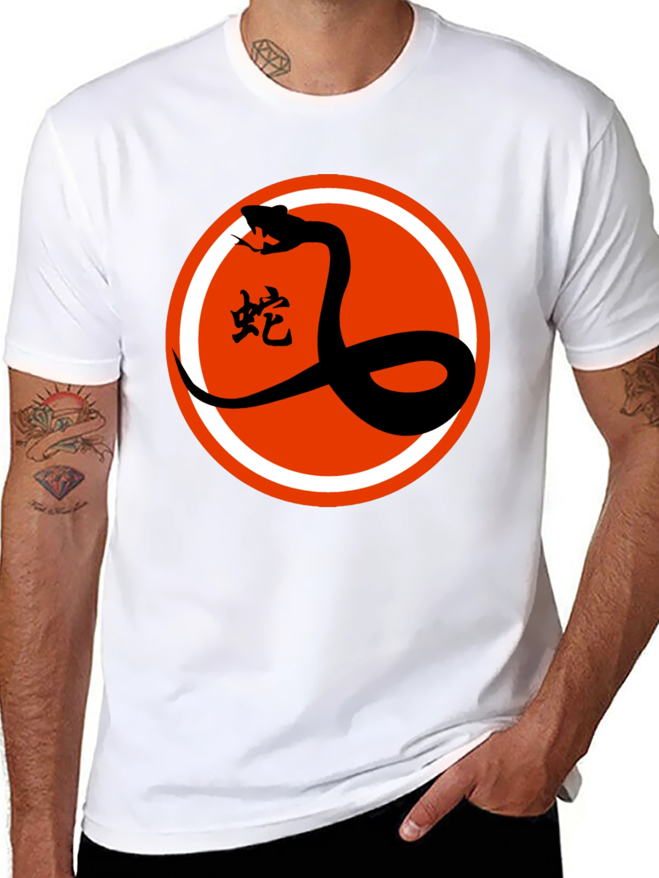 Snake Graphic Tee - Black T-Shirt