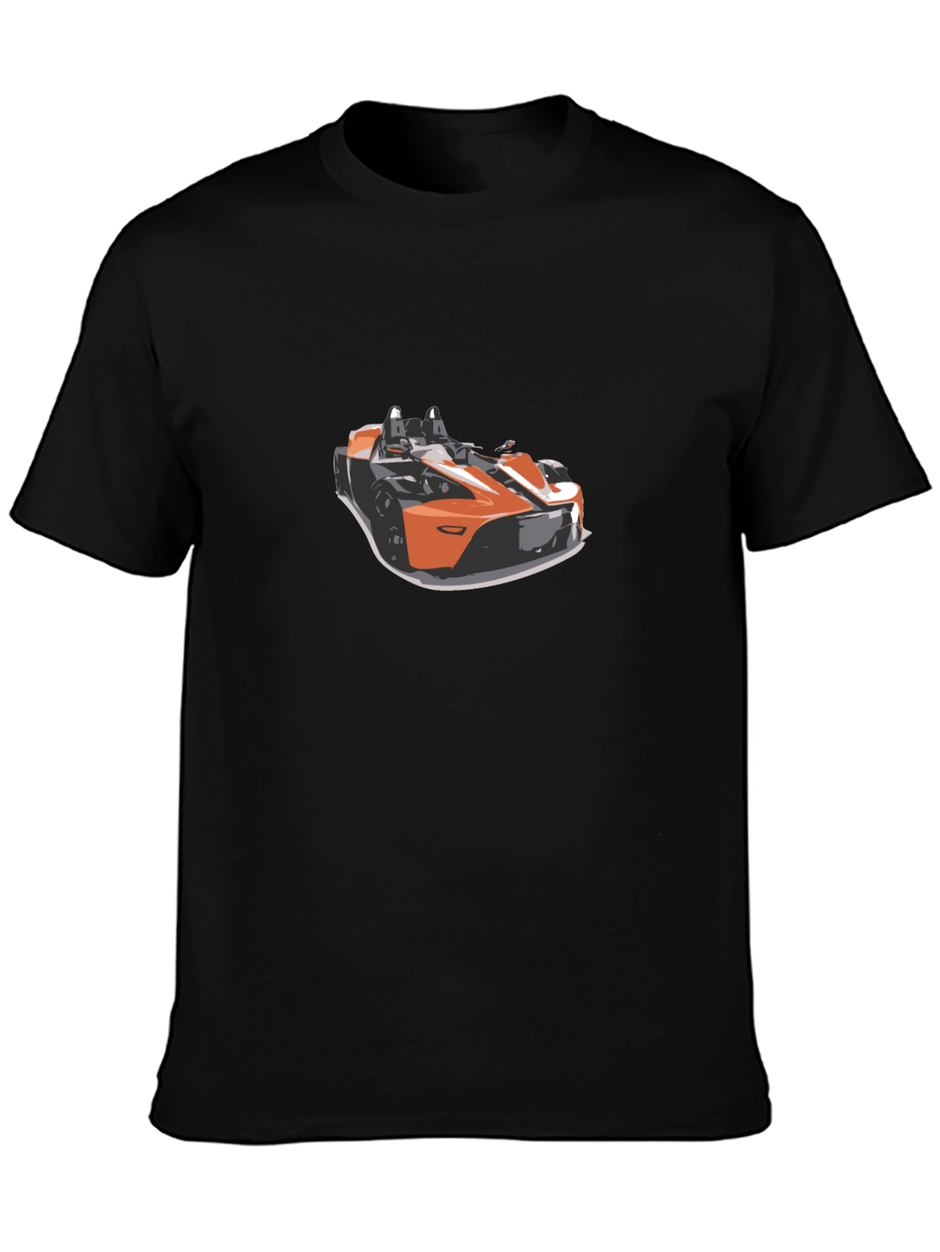 Cool Car Graphic Tee - Sleek Black T-Shirt