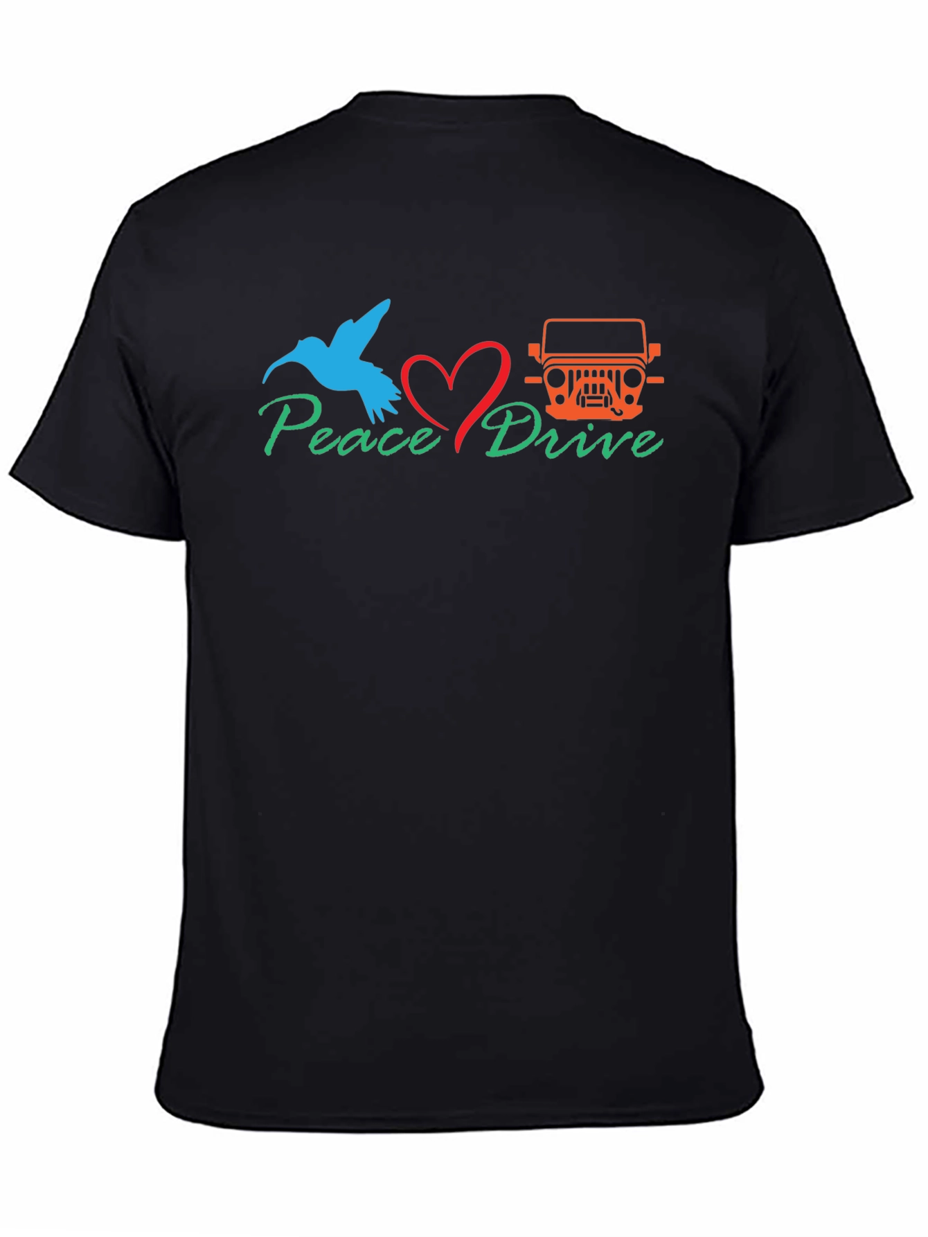 Peace Drive T-Shirt - Bird Love Jeep Graphic