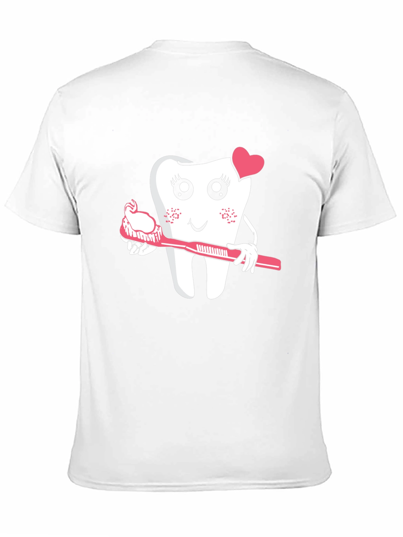 Cute Tooth with Toothbrush Graphic Tee