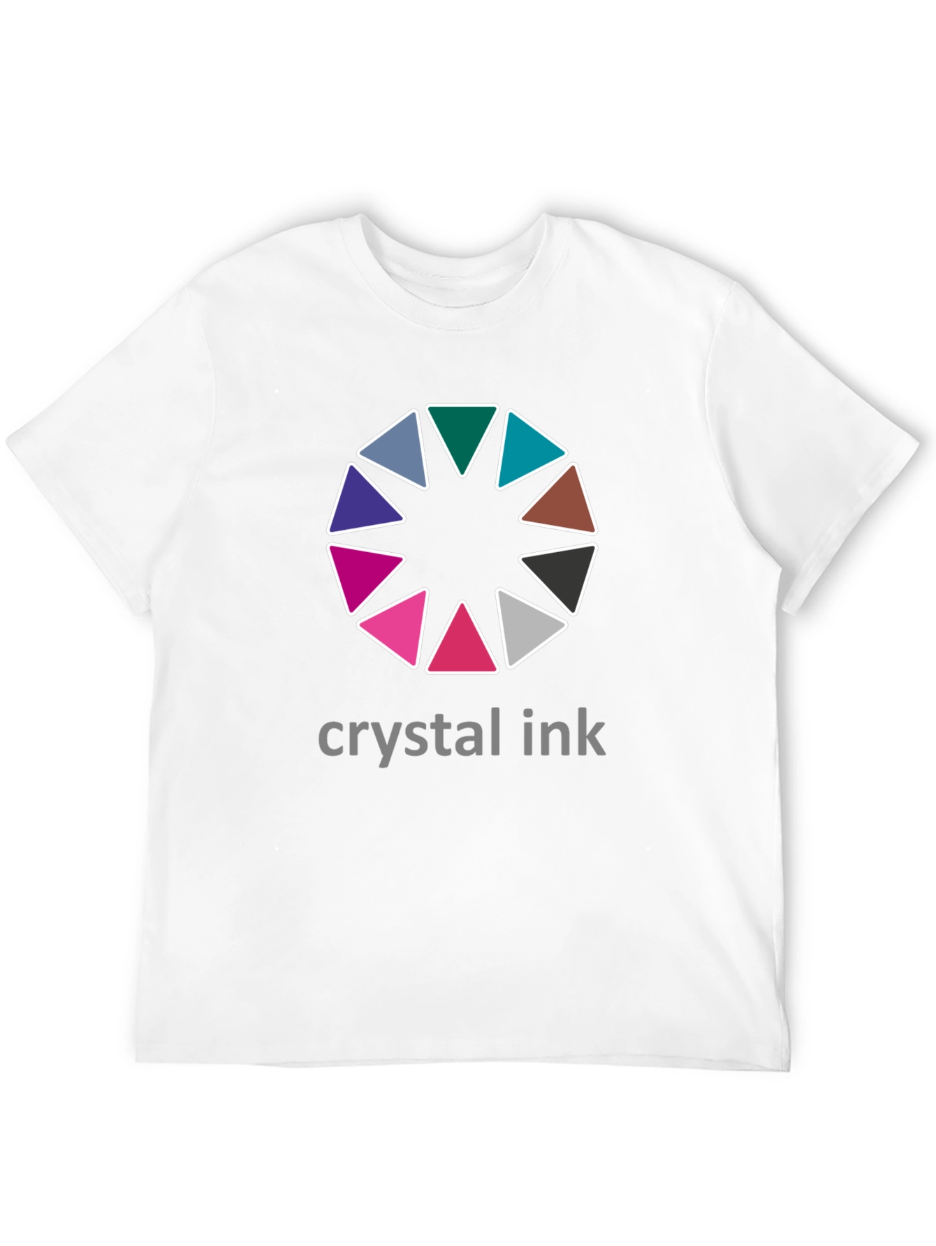Crystal Ink Graphic Tee - Stylish Mens Black T-Shirt