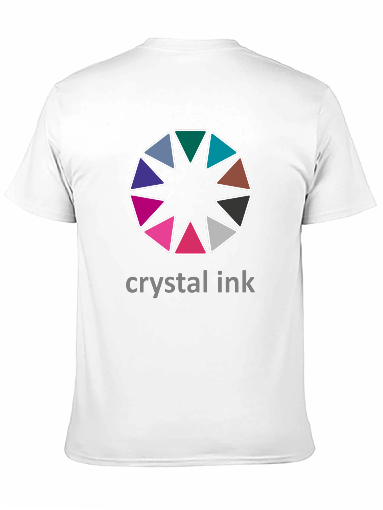 Crystal Ink Graphic Tee - Stylish Mens Black T-Shirt
