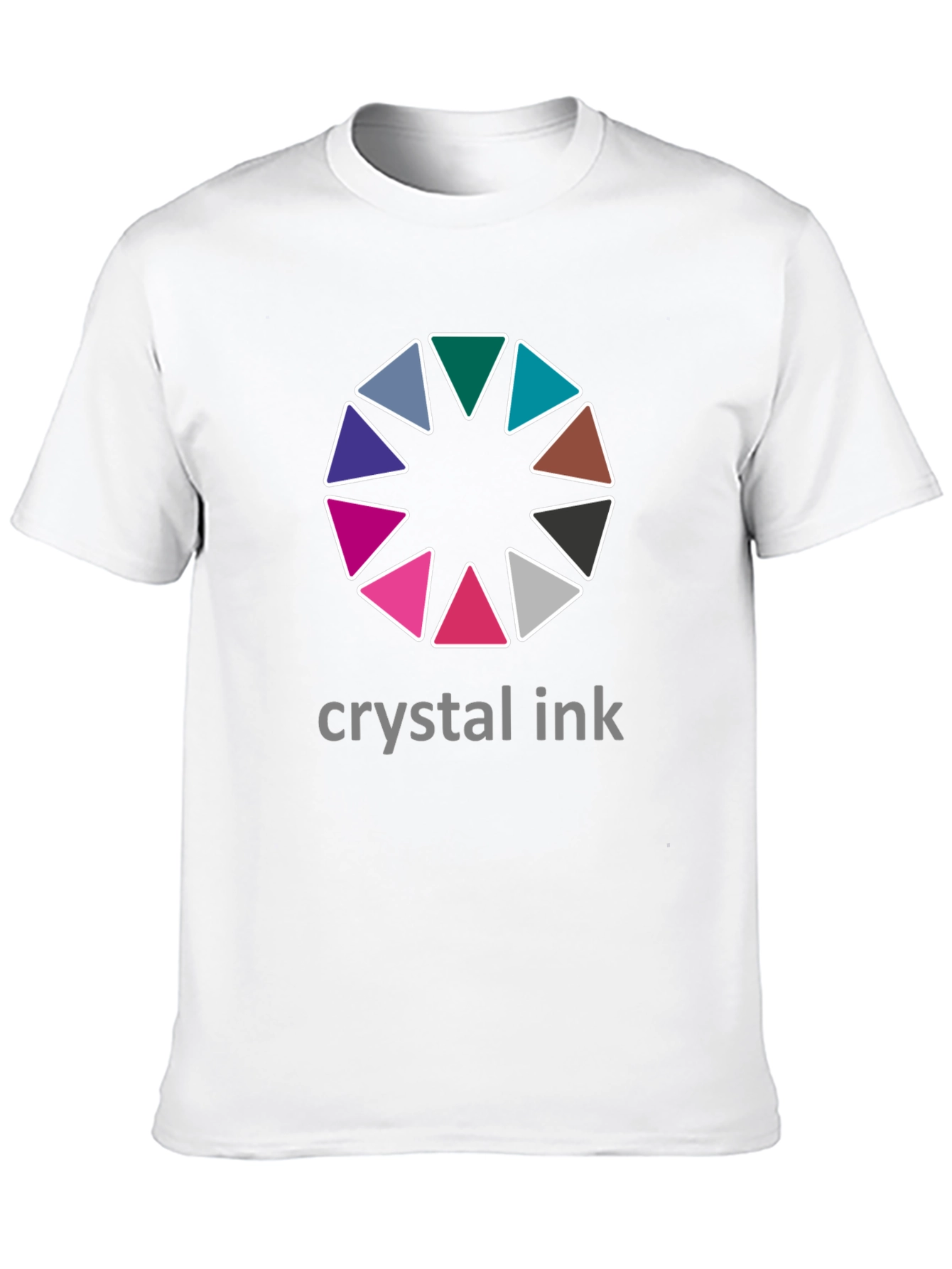 Crystal Ink Graphic Tee - Stylish Mens Black T-Shirt