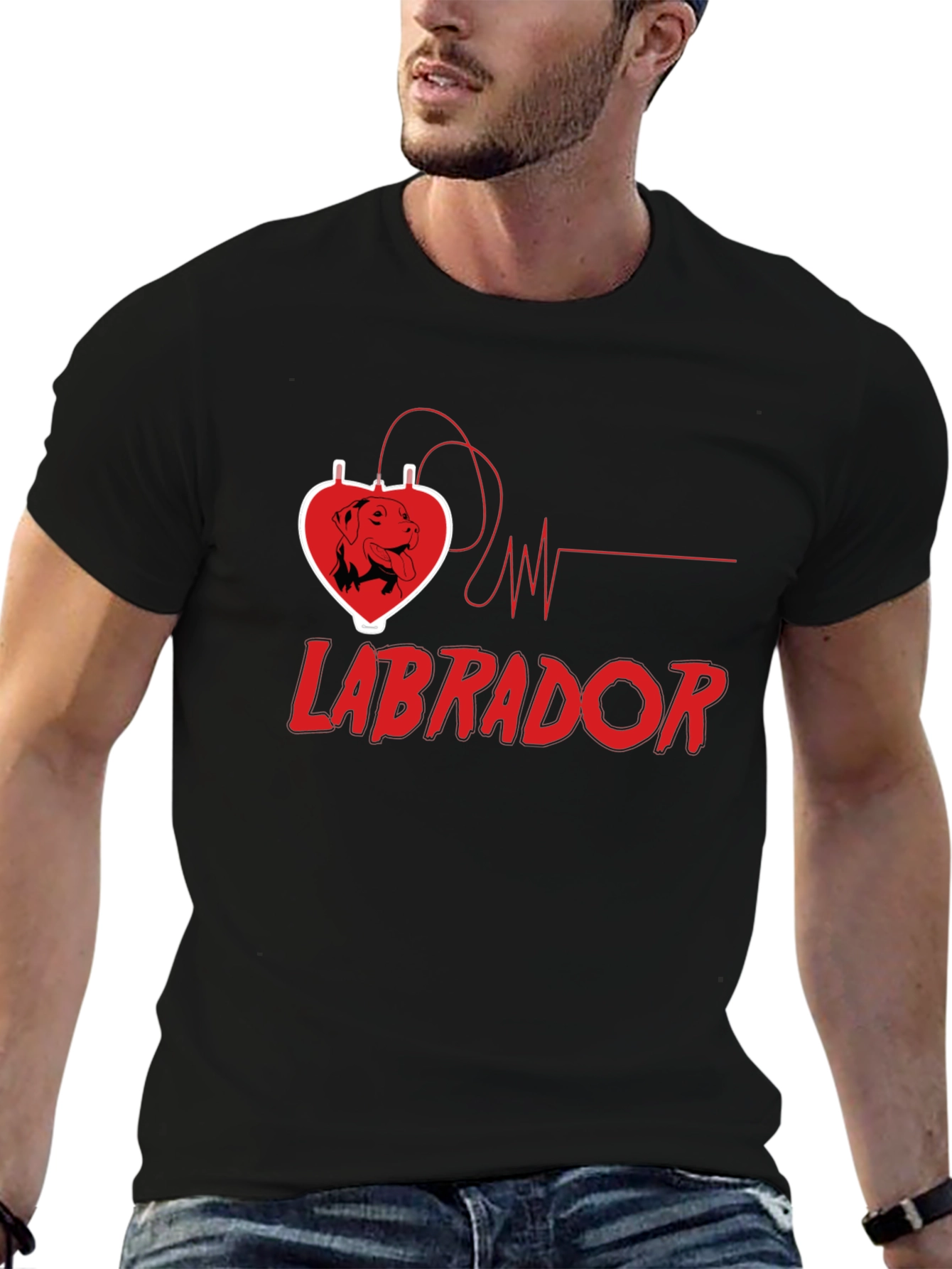 Labrador Heartbeat Mens T-Shirt