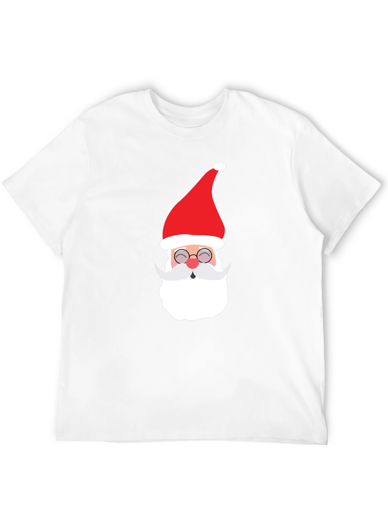 Festive Santa Graphic Tee - Holiday Cheer