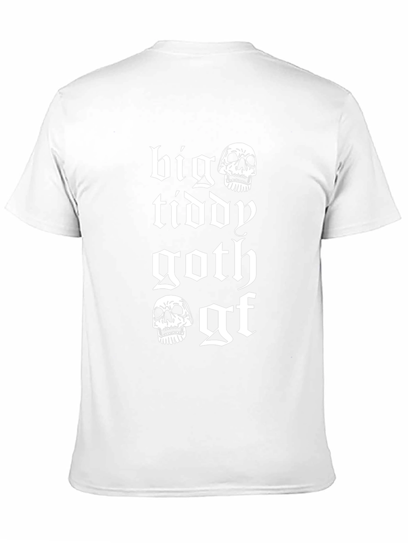 Big Tiddy Goth Gf T-Shirt - Skull Design