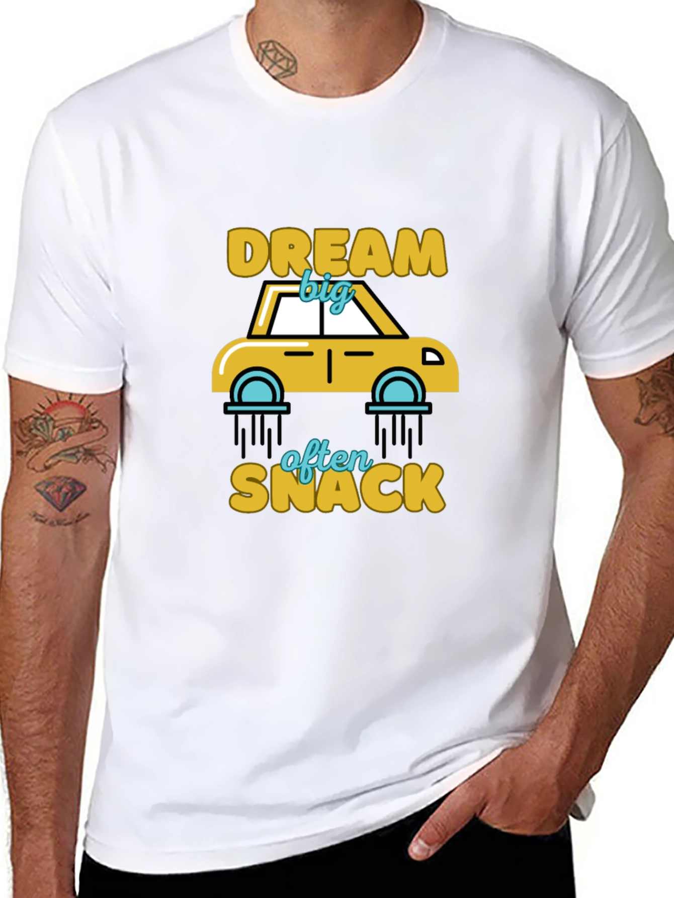 Dream Big Snack Often Graphic T-Shirt