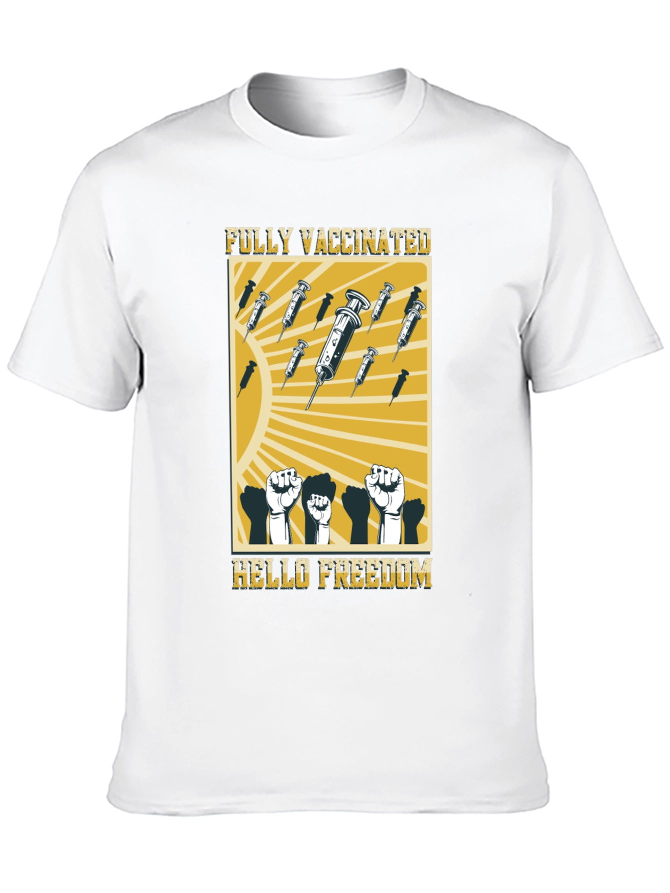 Fully Vaccinated Hello Freedom T-Shirt