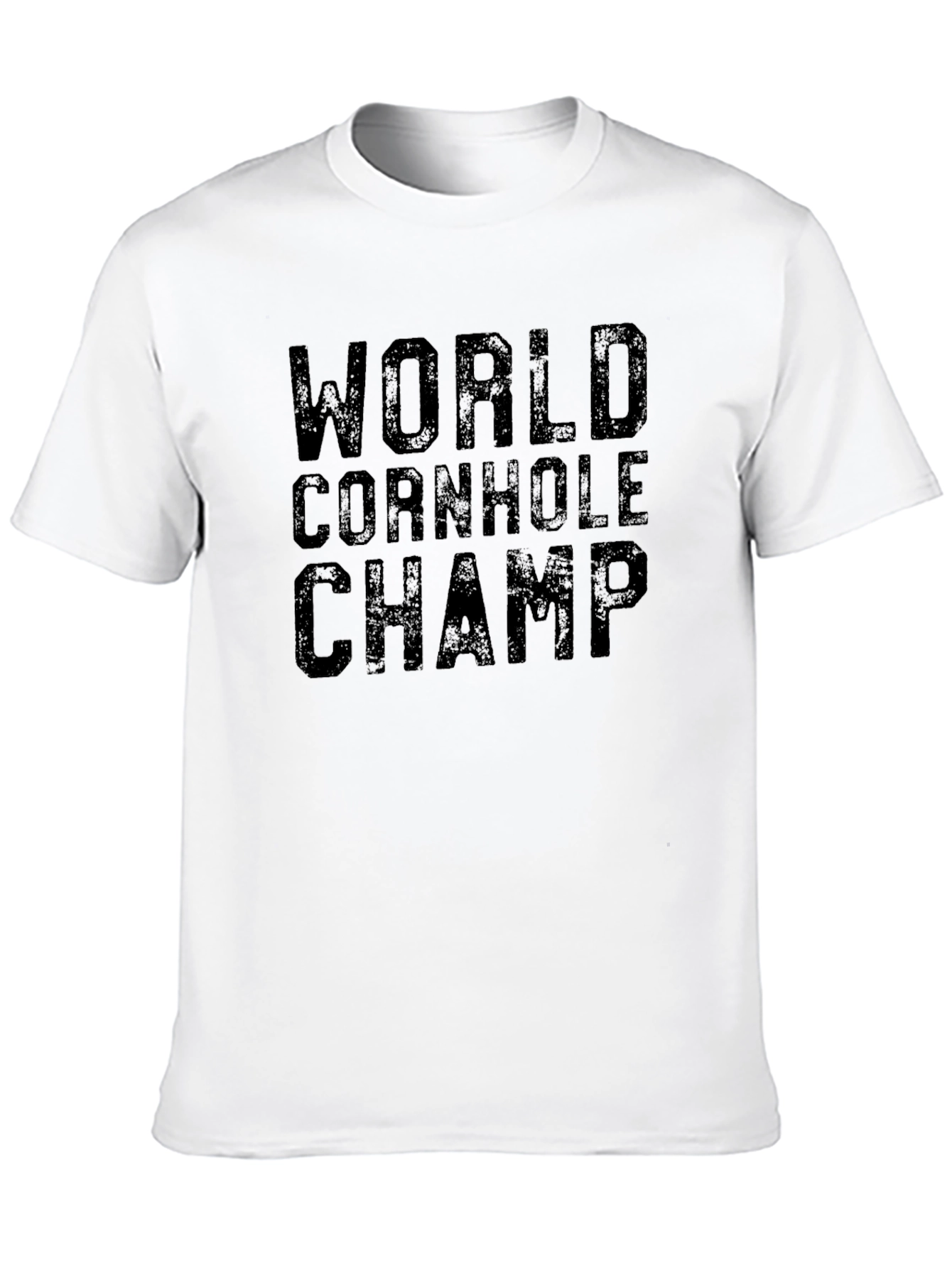 World Cornhole Champ Black T-Shirt