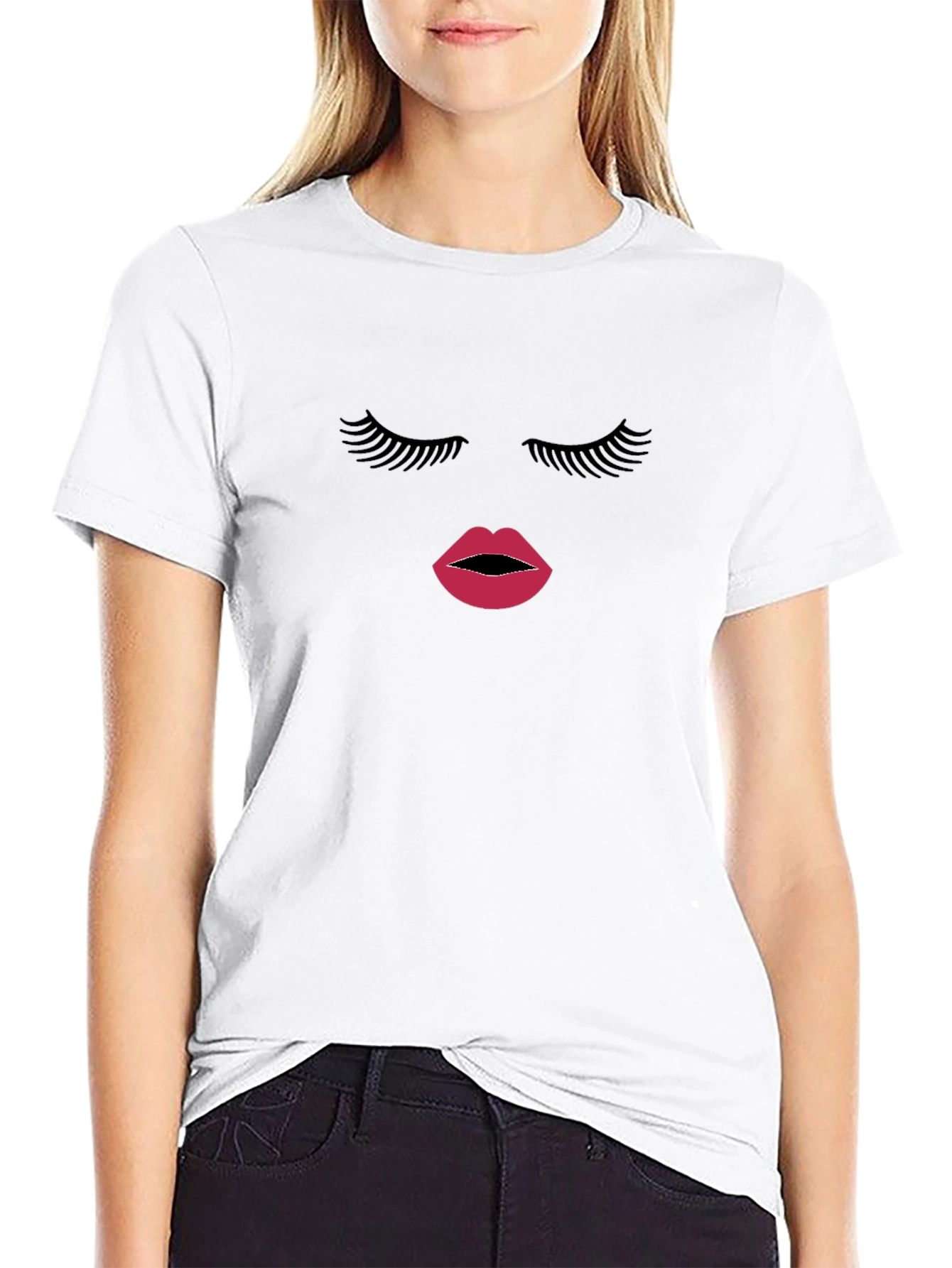 Eyelashes & Lips Graphic Tee