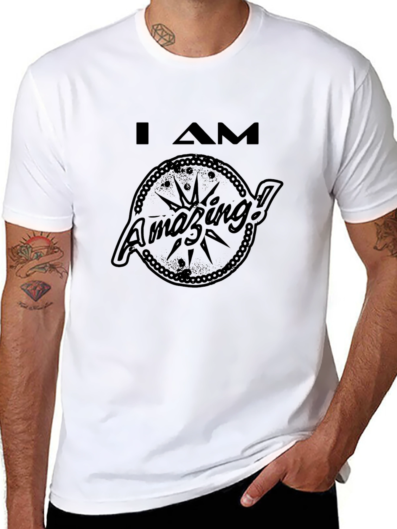 I AM Amazing Graphic T-Shirt - Casual Comfort