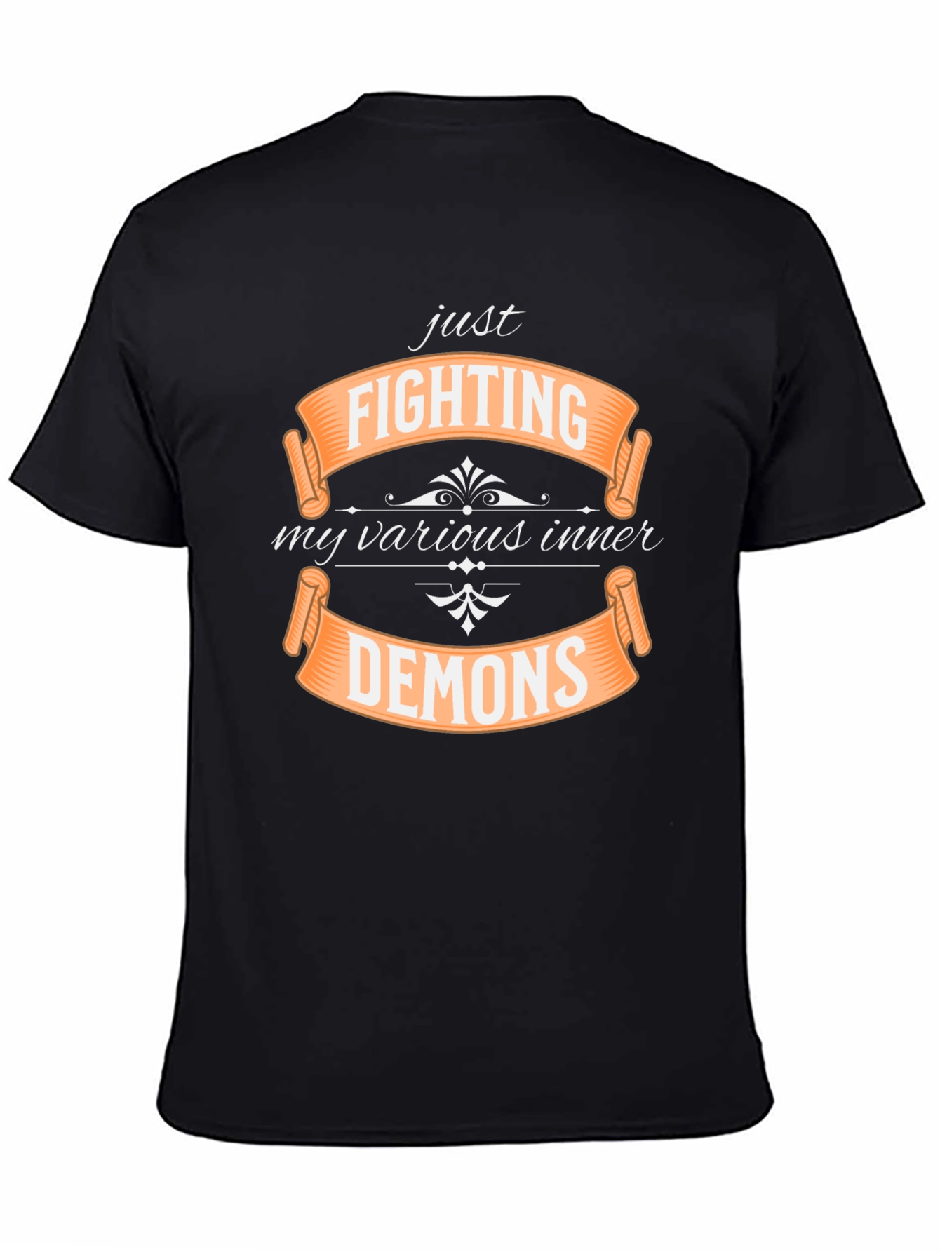 Fighting Inner Demons T-Shirt | Black Tee