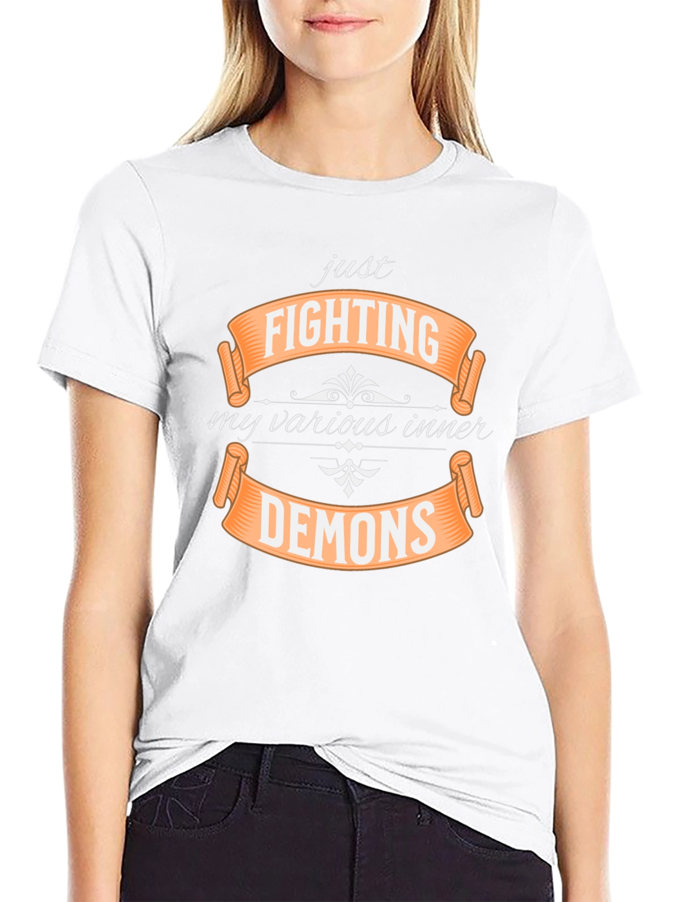 Fighting Inner Demons T-Shirt | Black Tee