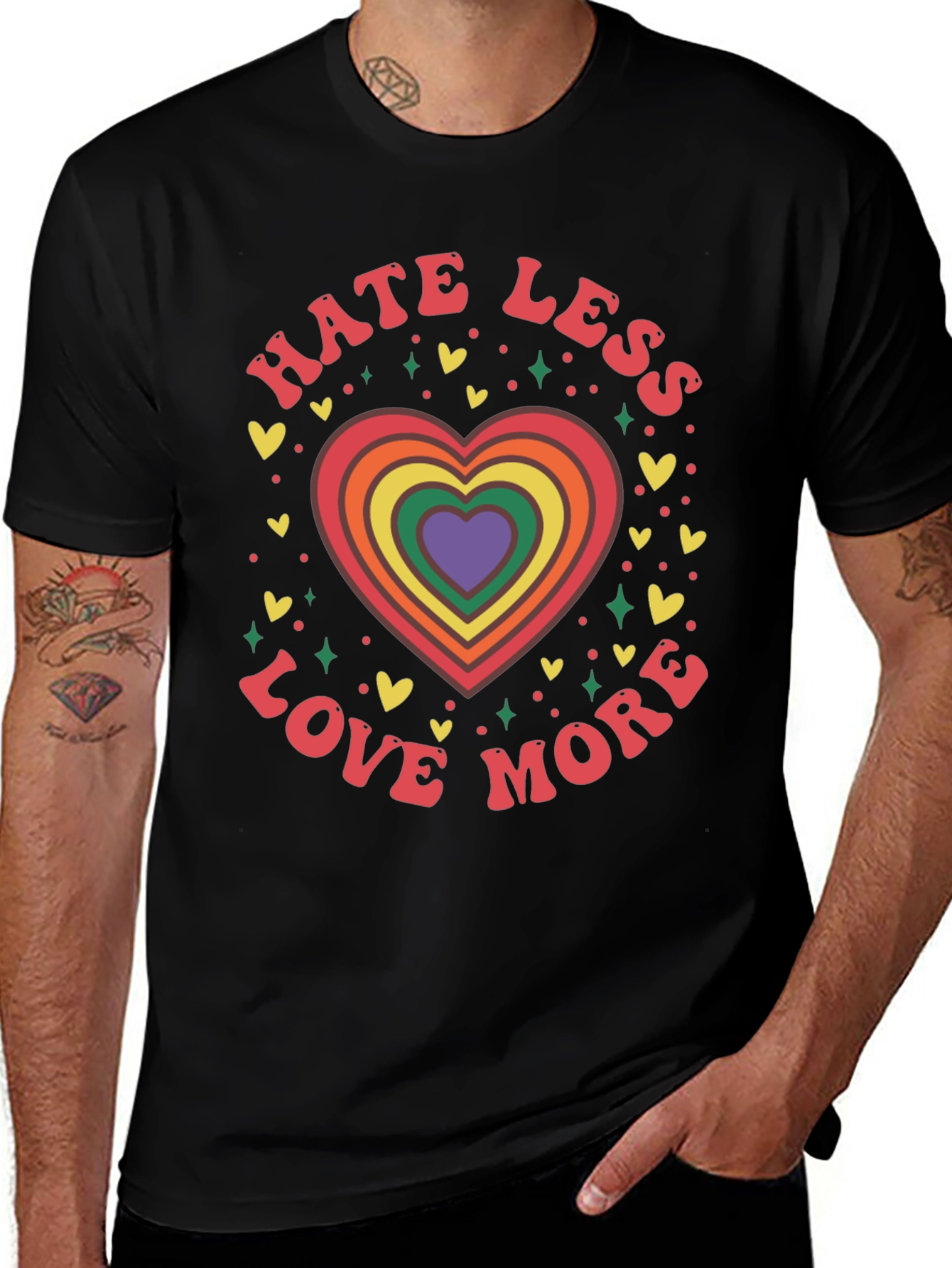 Hate Less Love More Graphic Tee