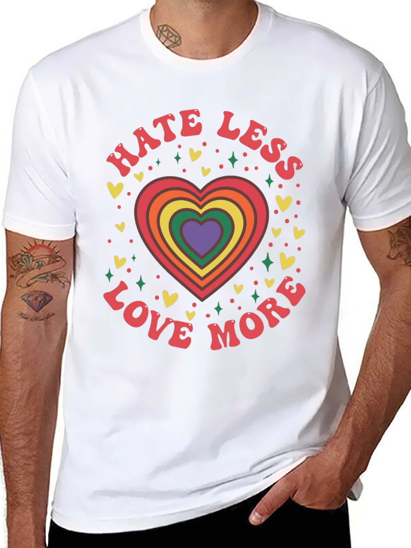 Hate Less Love More Graphic Tee
