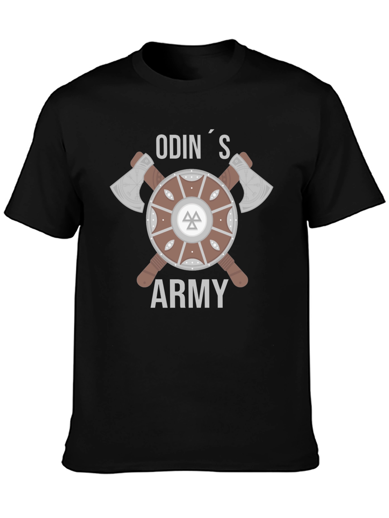 Odins Army Viking Shield & Axes T-Shirt