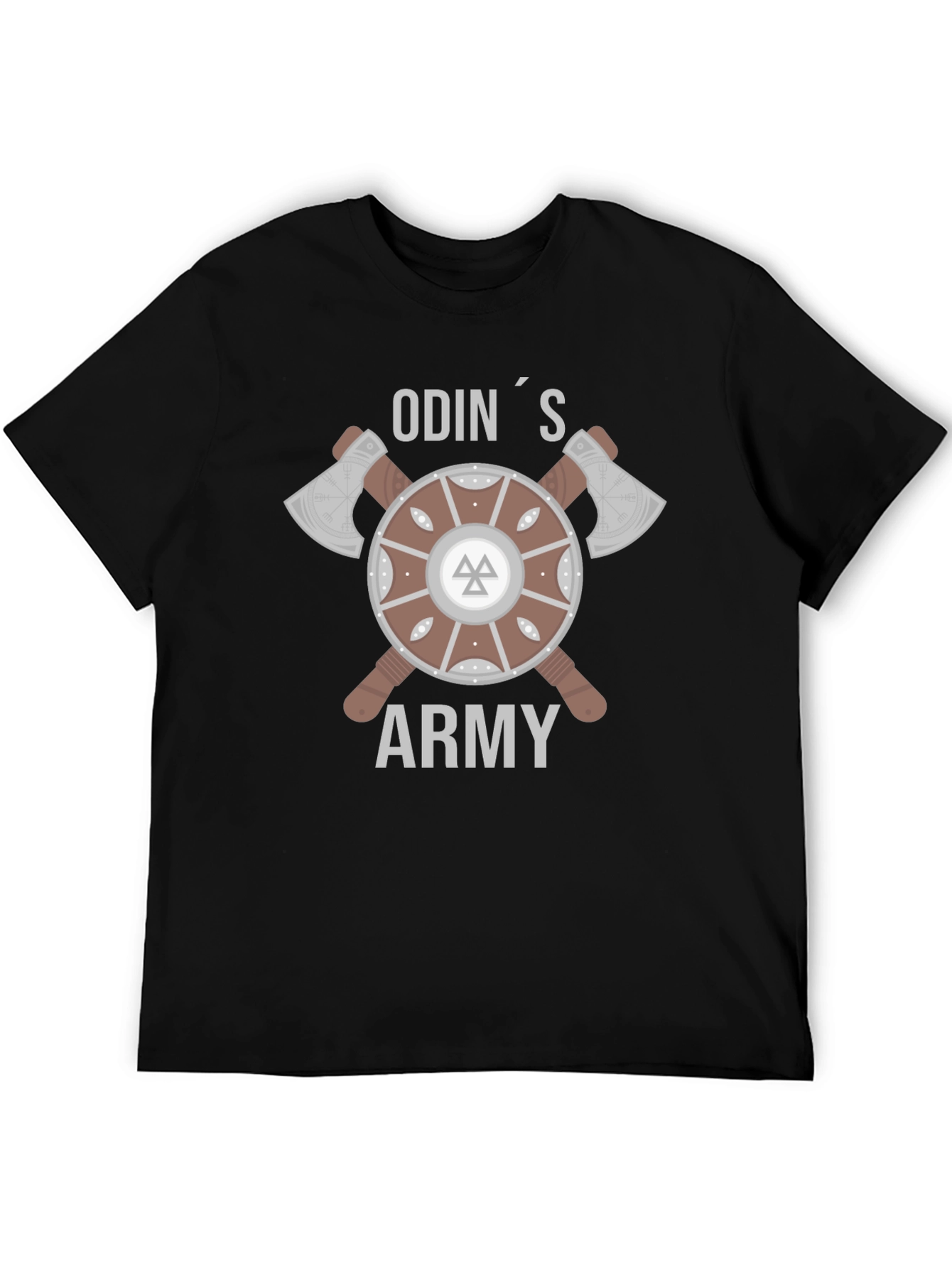 Odins Army Viking Shield & Axes T-Shirt