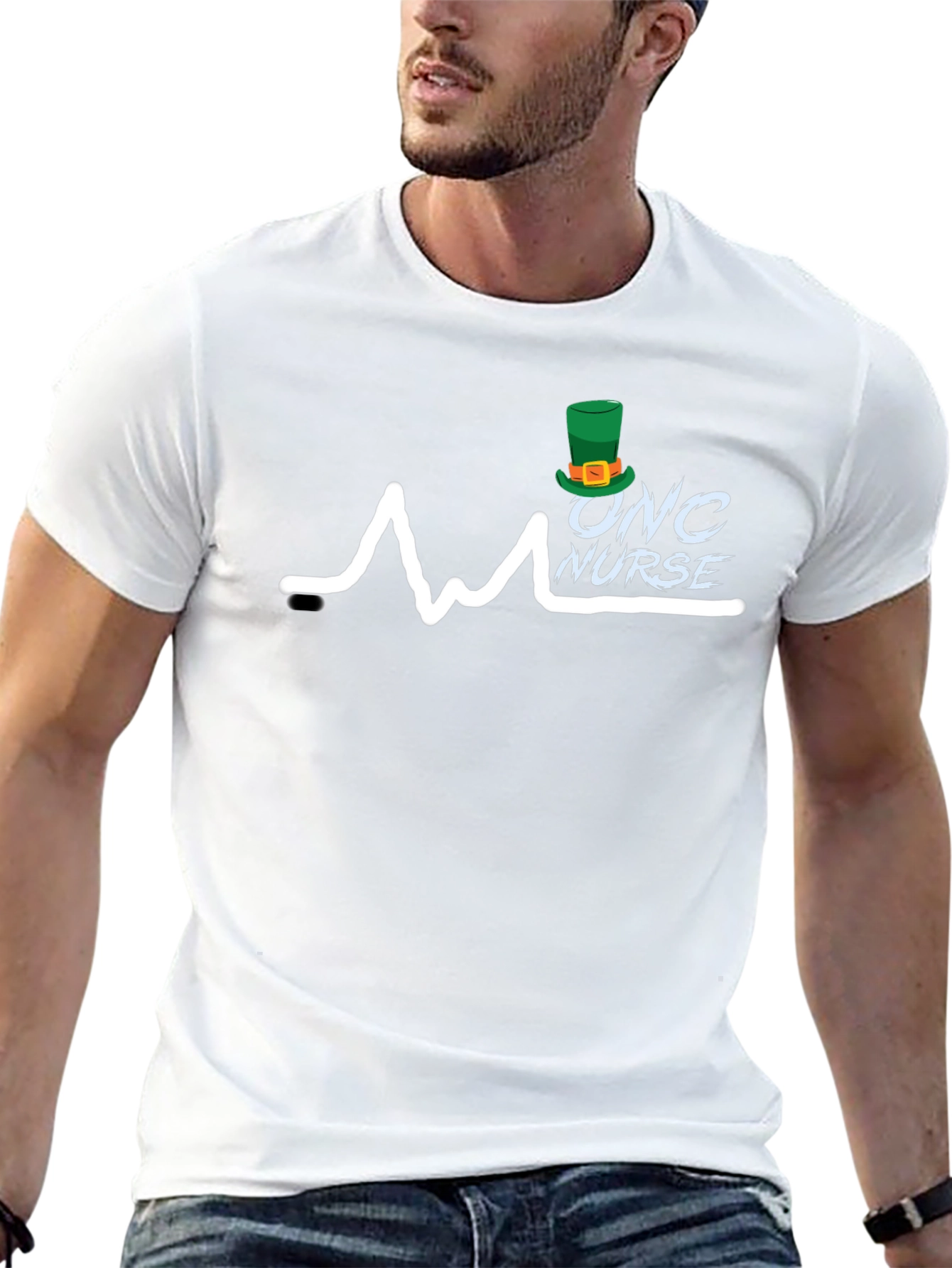 Onc Nurse St. Patricks Day Heartbeat T-Shirt