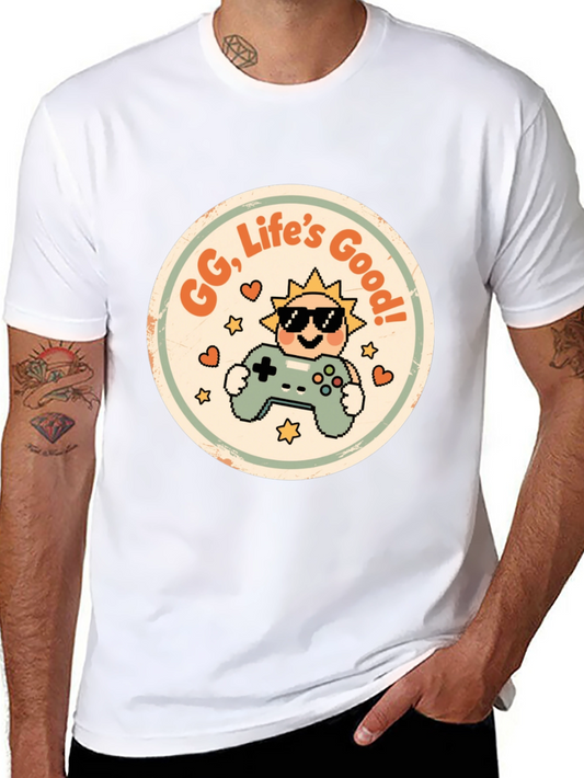 Gamer Lifes Good Graphic Tee - Black