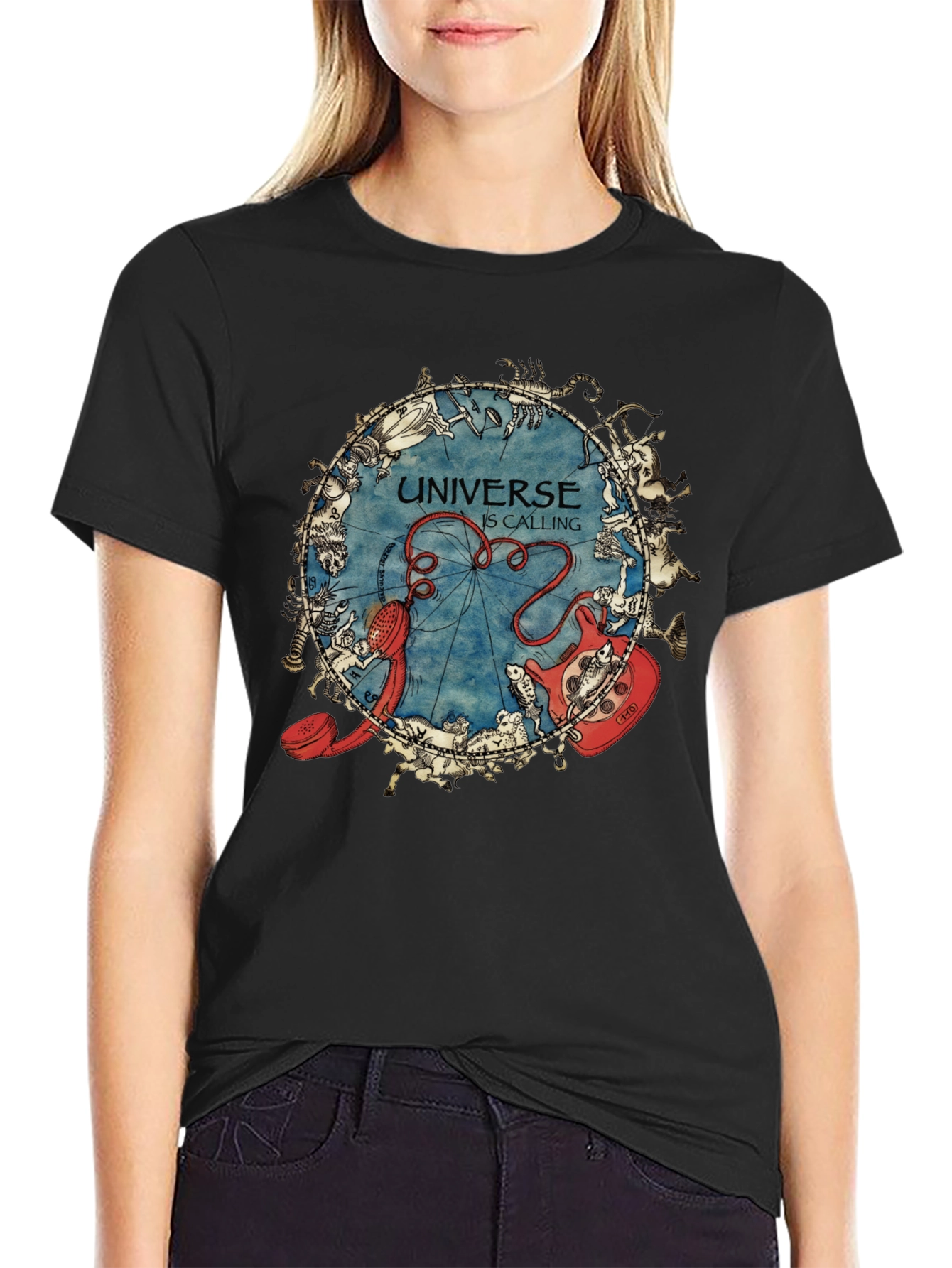 Universe Calling T-Shirt - Zodiac Astrology Design