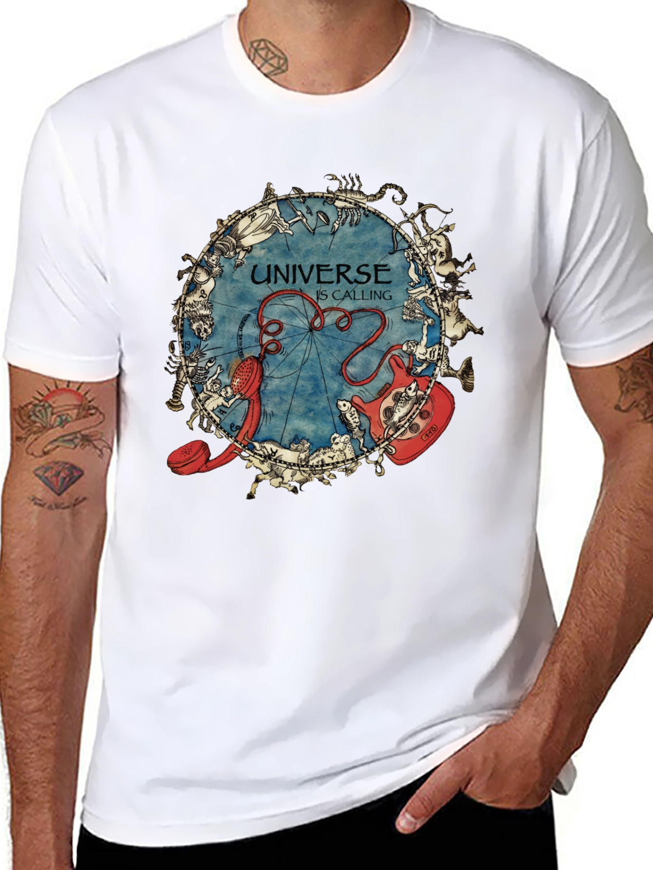 Universe Calling T-Shirt - Zodiac Astrology Design