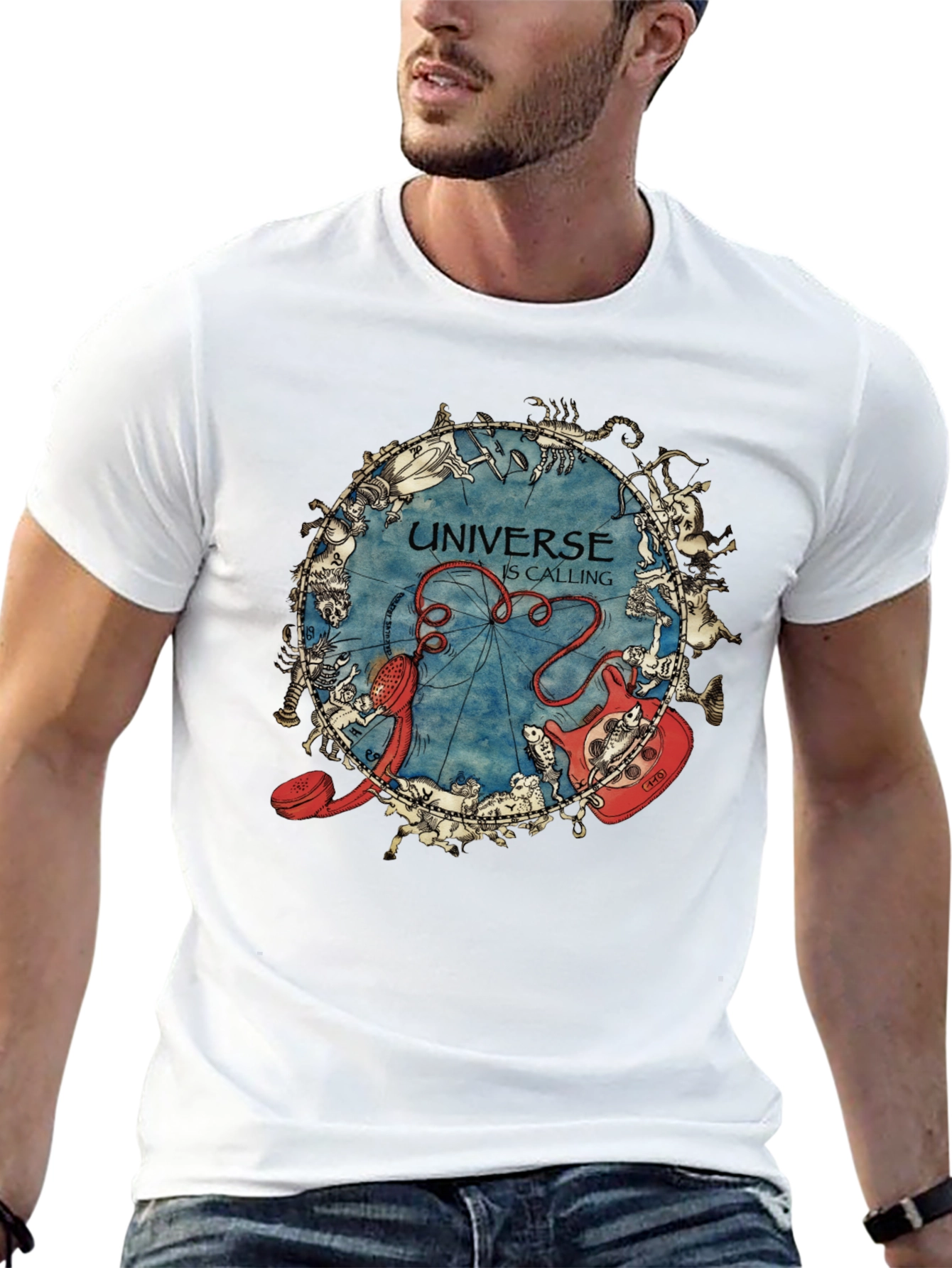Universe Calling T-Shirt - Zodiac Astrology Design