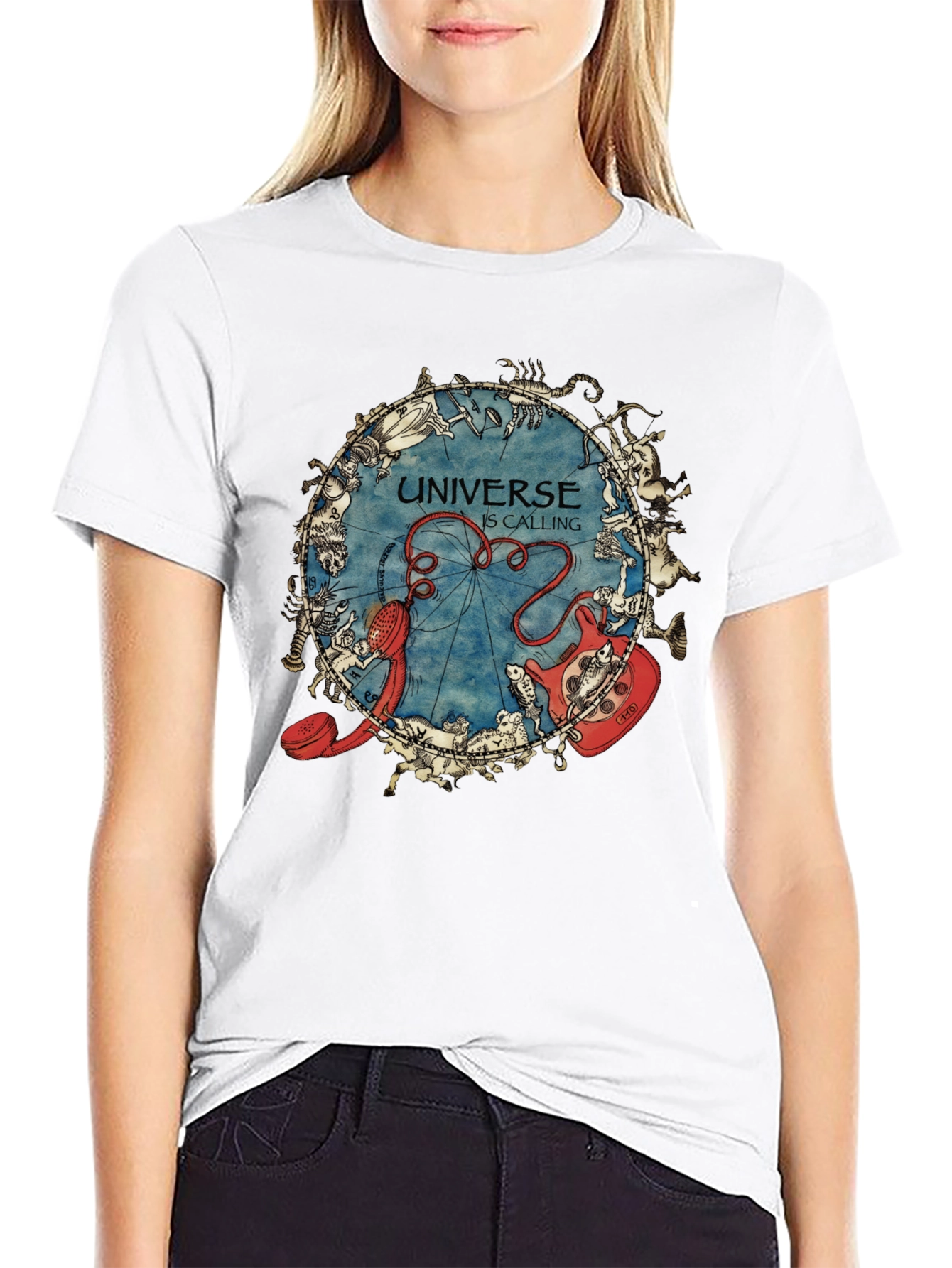 Universe Calling T-Shirt - Zodiac Astrology Design