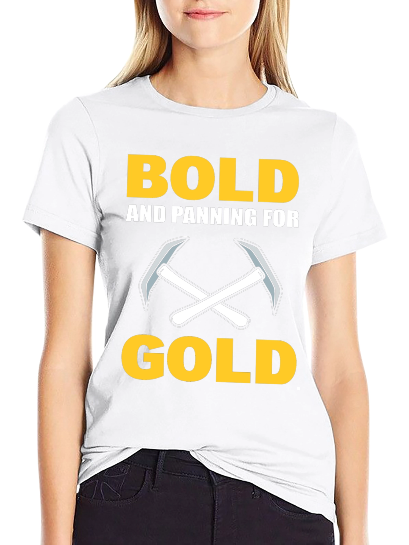 Bold Gold Panning T-Shirt - Miners Tee