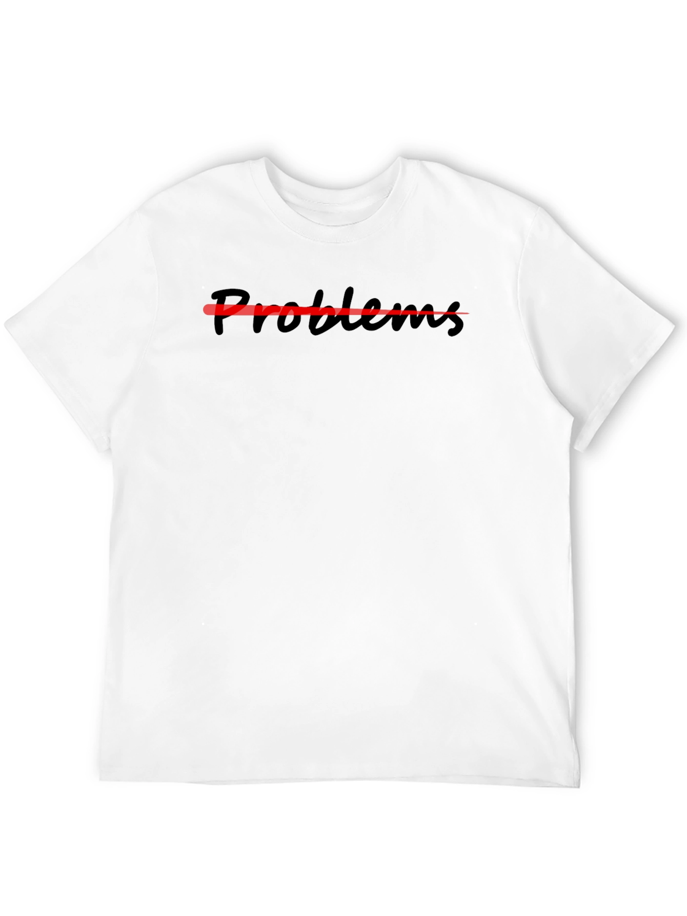 Mens No Problems Graphic Tee - Black