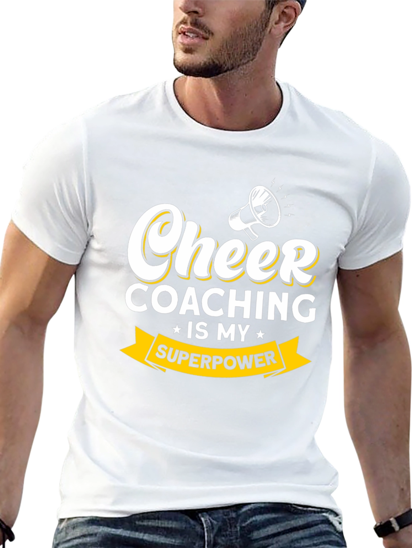 Cheer Coaching is My Superpower Graphic Tee