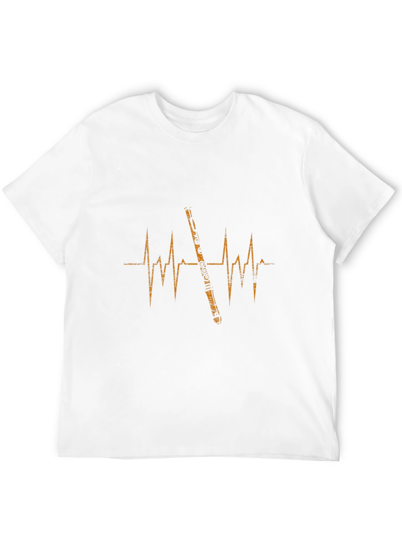Flute Heartbeat Graphic Tee - Musicians Apparel